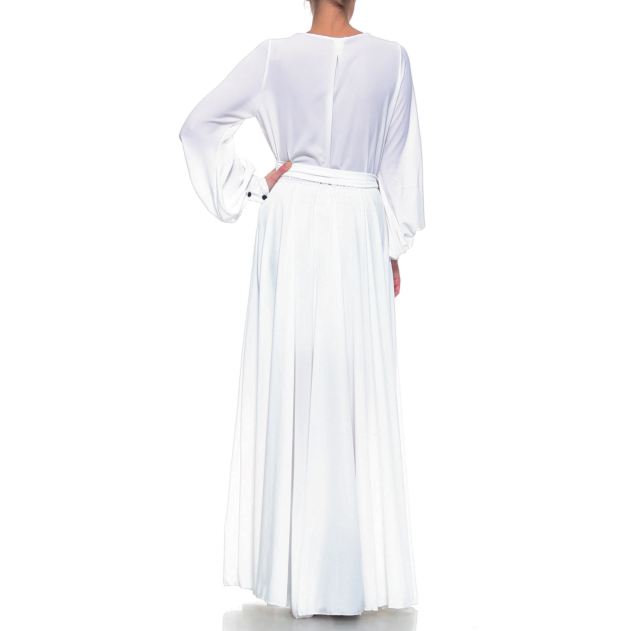  Meghan Los Angeles LilyPad Maxi Dress - White - Bonton