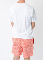 Men's White Short Sleeve Rashguard