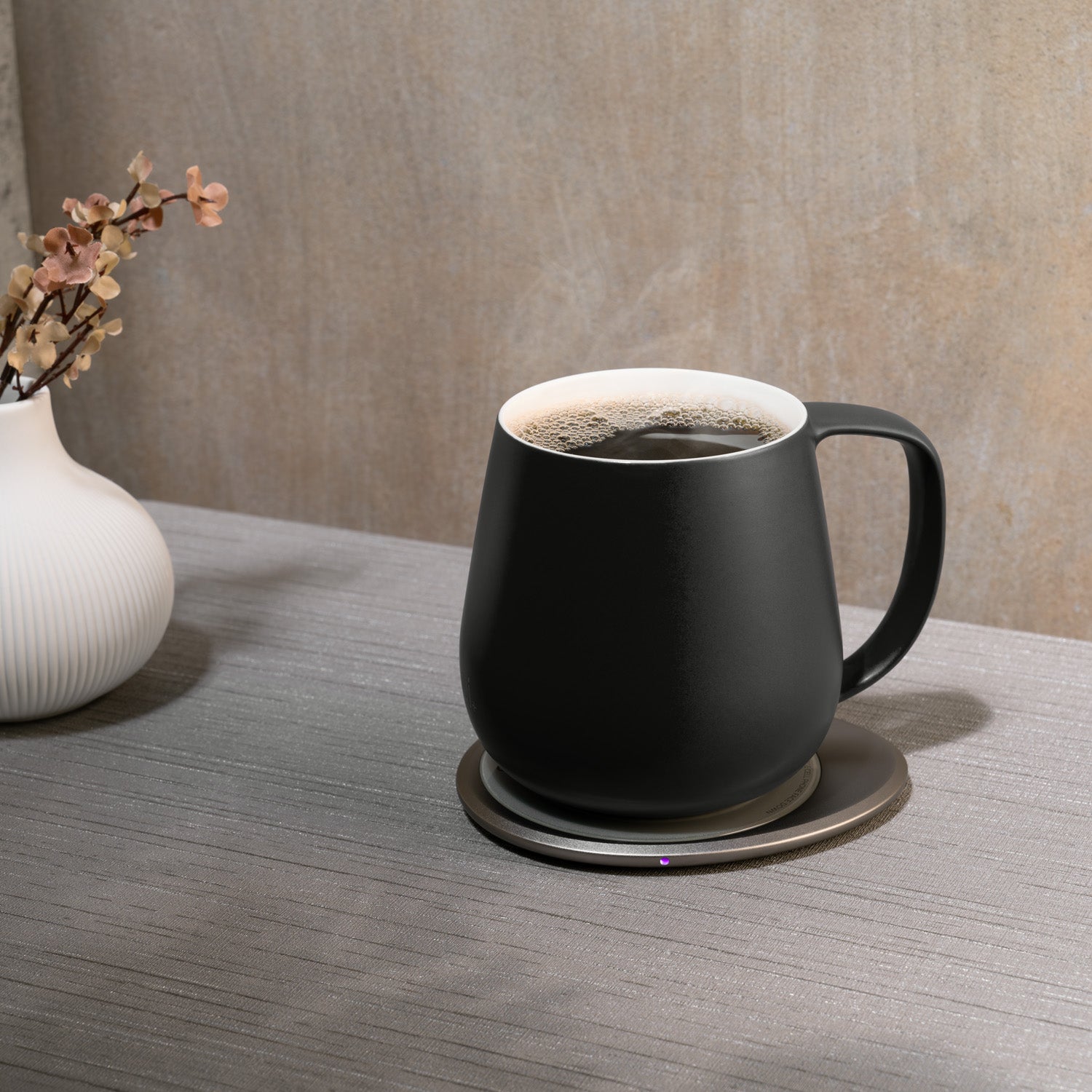  OHOM Ui+ Self-Heating Mug Set - Inkstone Black - Bonton