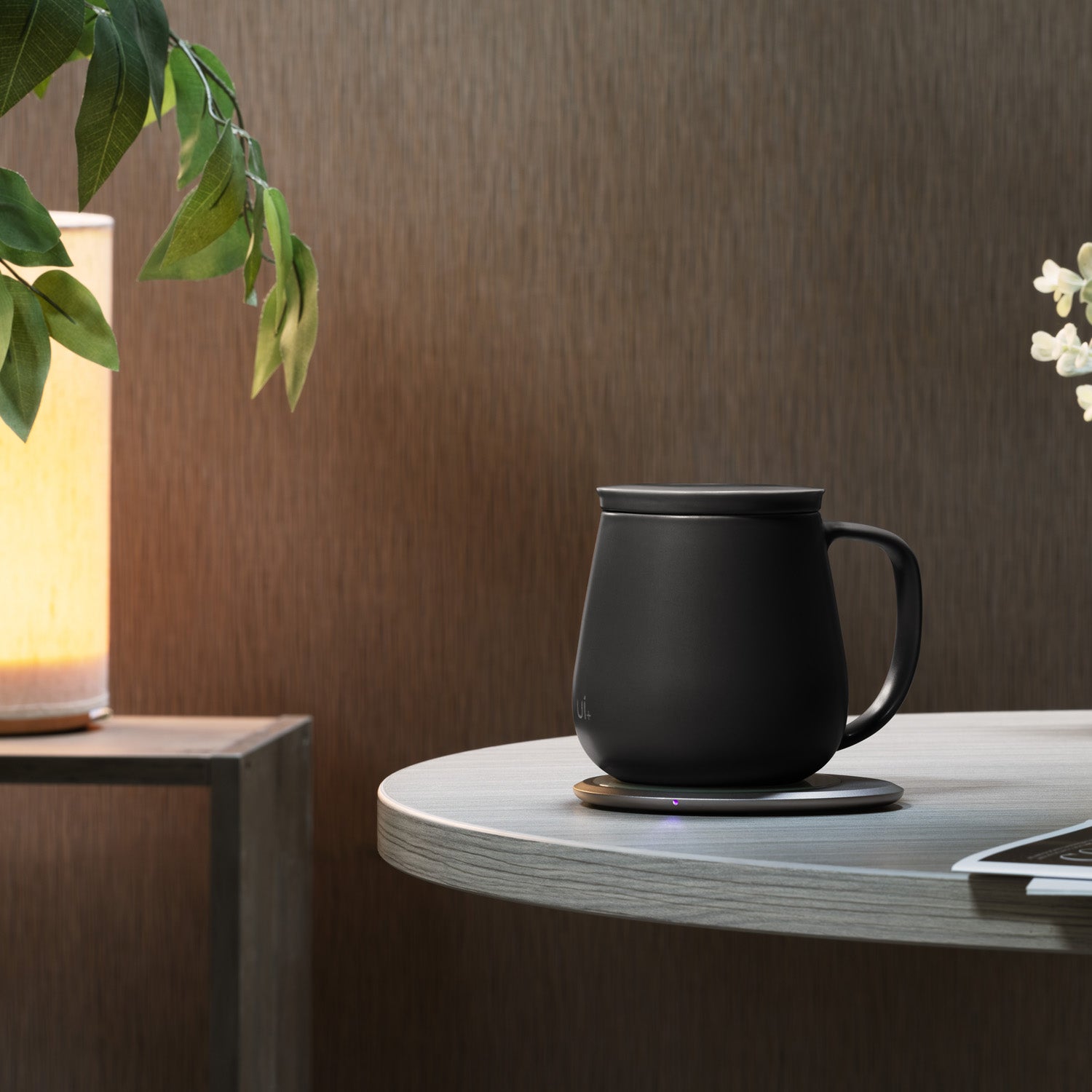  OHOM Ui+ Self-Heating Mug Set - Inkstone Black - Bonton