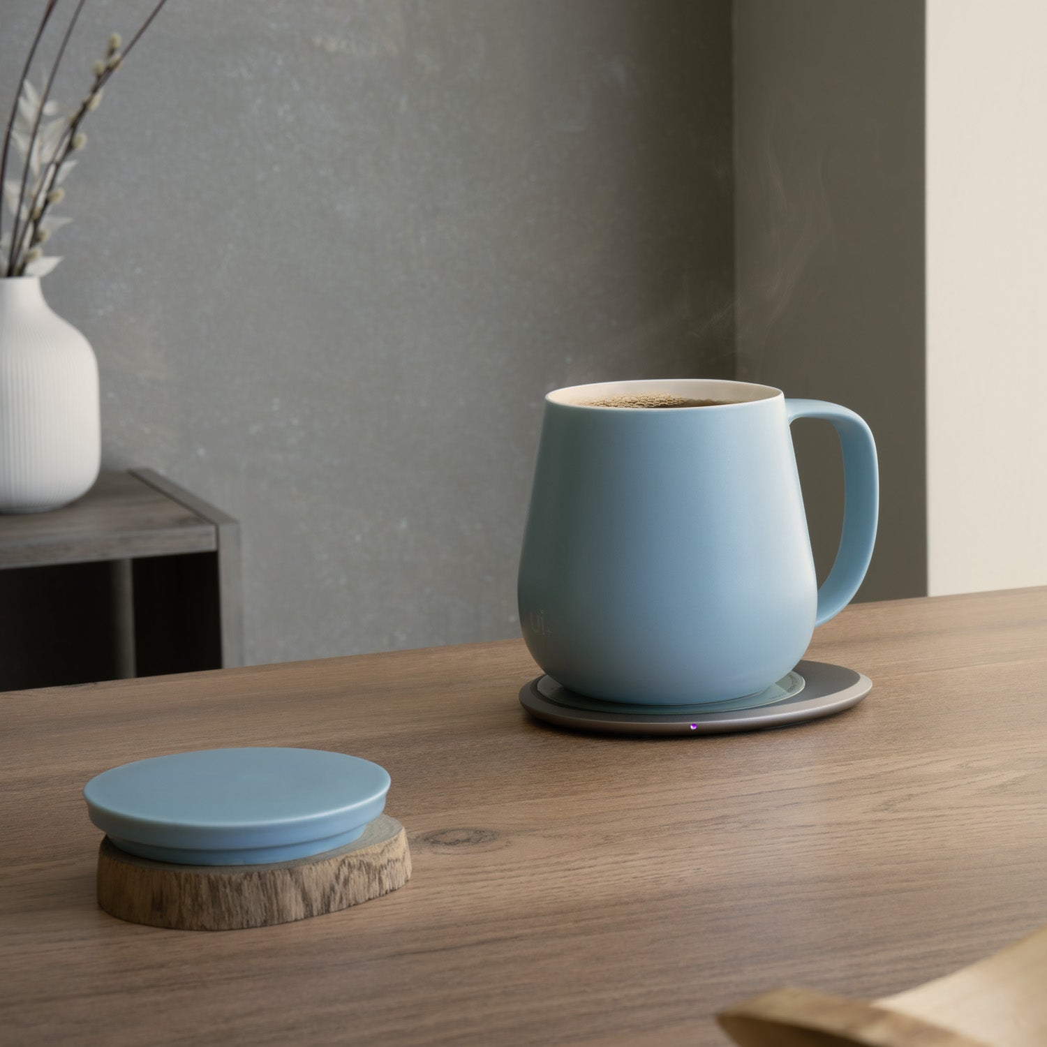  OHOM Ui+ Self-Heating Mug Set - Moonmist Blue - Bonton