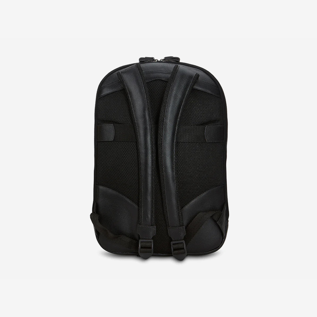  Gernie NYC 613's Premium Garda Leather Backpack - Black & White - Bonton