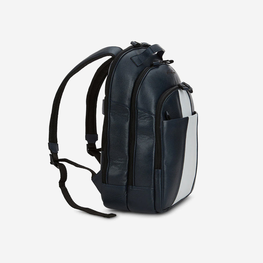  Gernie NYC 613's Premium Garda Leather Backpack - Black & White - Bonton