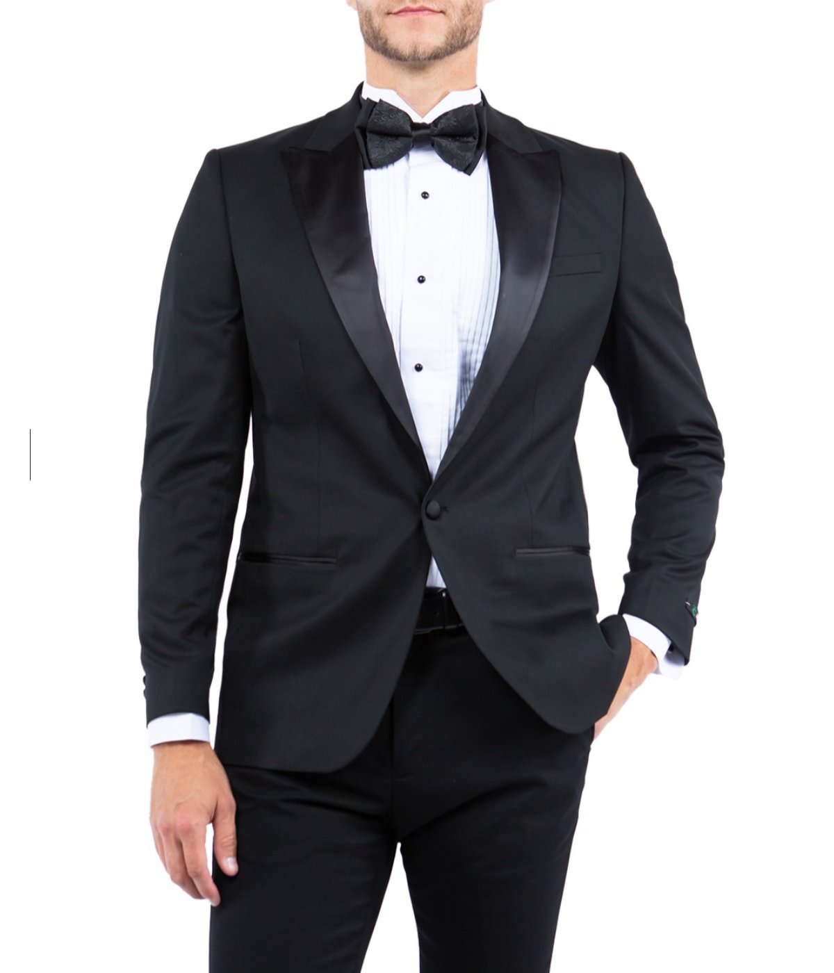  Tuxedo Separates Peak Lapel Tuxedo Jacket Black - Black - Bonton