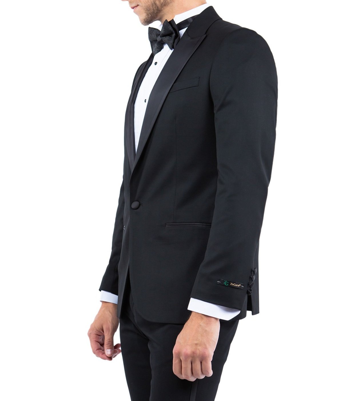  Tuxedo Separates Peak Lapel Tuxedo Jacket Black - Black - Bonton