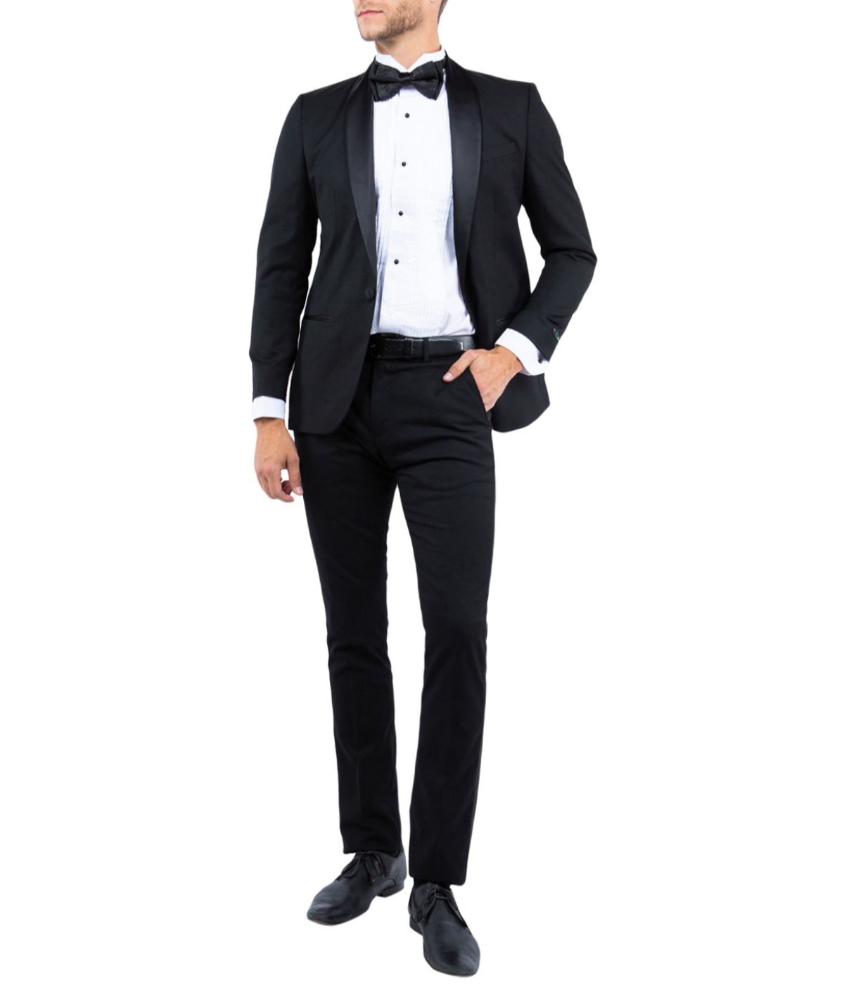  Tuxedo Separates Shawl Collar Tuxedo Jacket Black - Black - Bonton