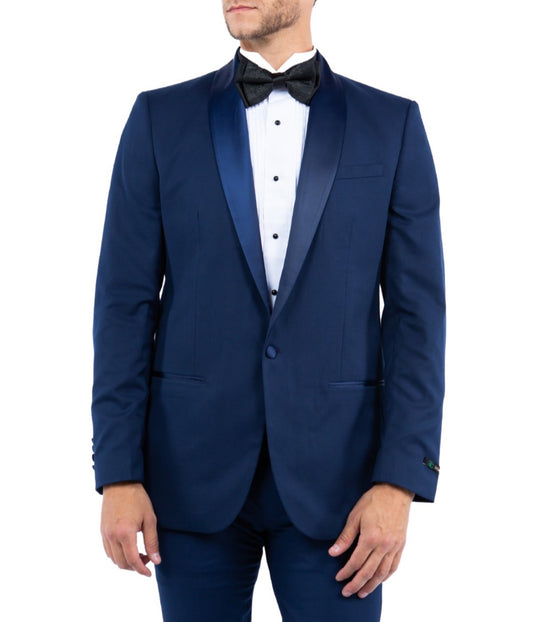 Tuxedo Separates Shawl Collar Tuxedo Jacket Navy