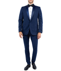 Tuxedo Separates Shawl Collar Tuxedo Jacket Navy