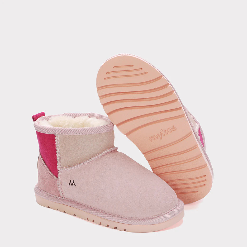  Mykos Kora Short Youth Pull-on Boot - Multi Pink - Bonton