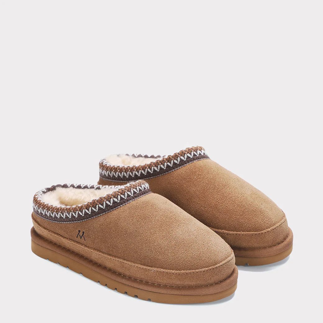  Mykos Jules Youth Slip-on Clog Slipper - Sand Wool - Bonton