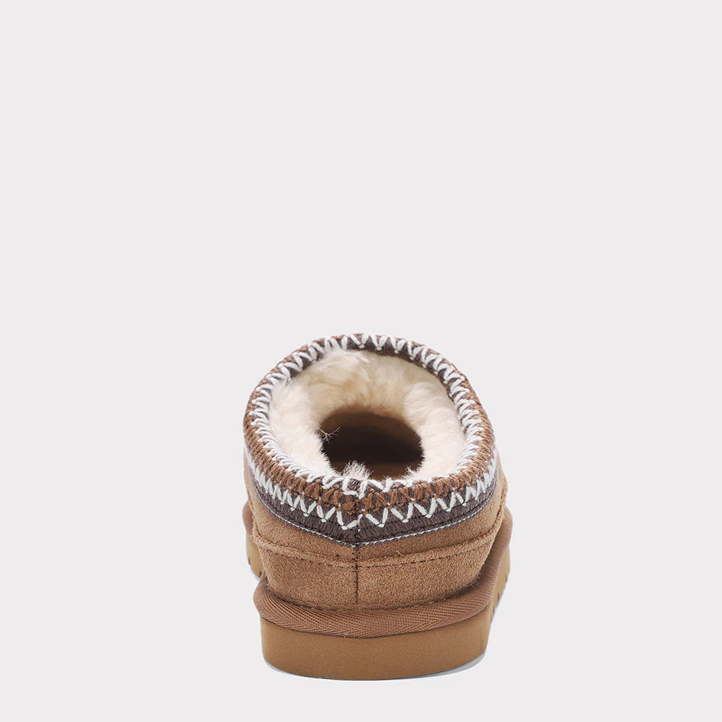 Mykos Jules Youth Slip-on Clog Slipper - Sand Wool - Bonton