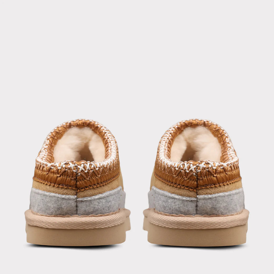  Mykos Jules Youth Slip-on Clog Slipper - Sand Wool - Bonton