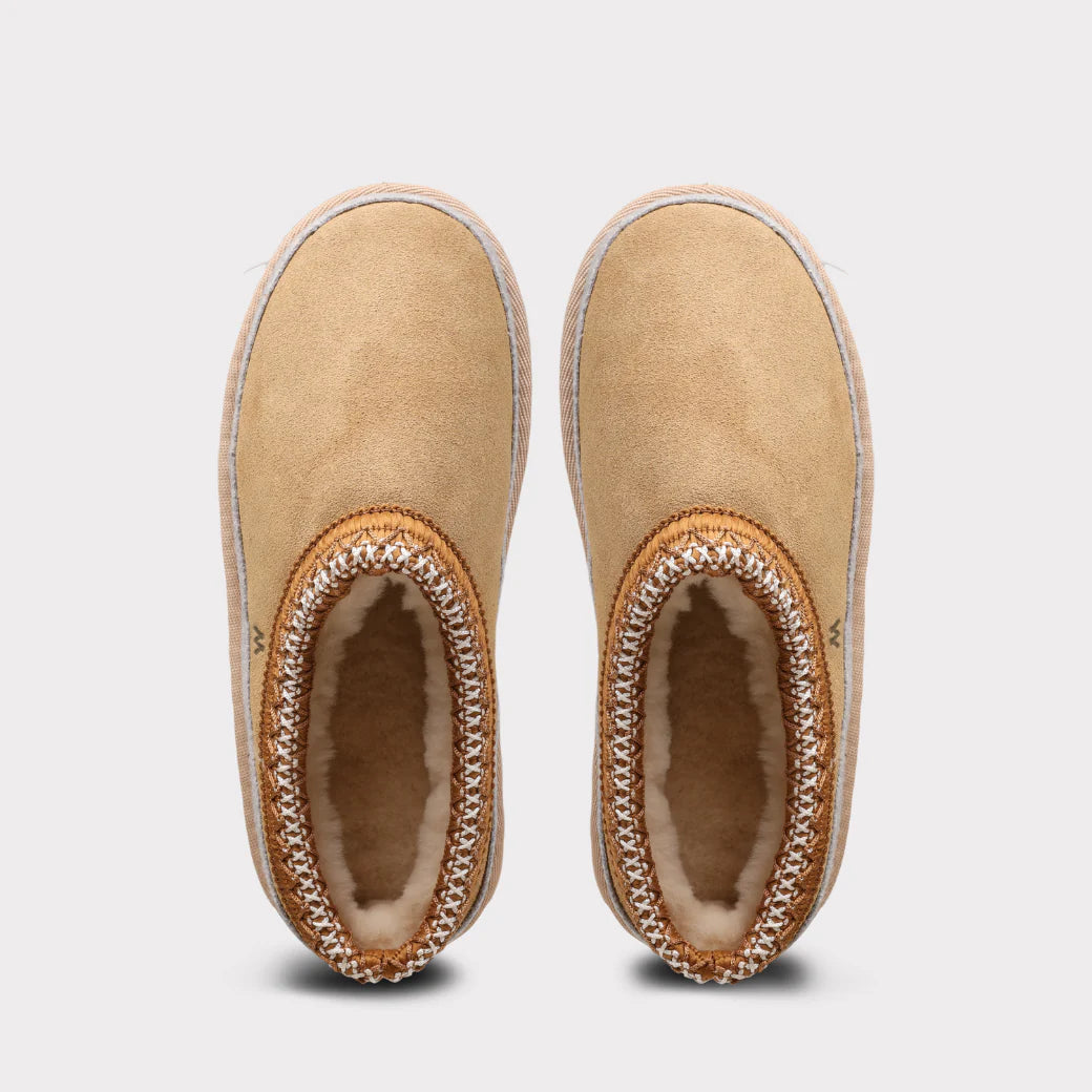  Mykos Jules Youth Slip-on Clog Slipper - Sand Wool - Bonton