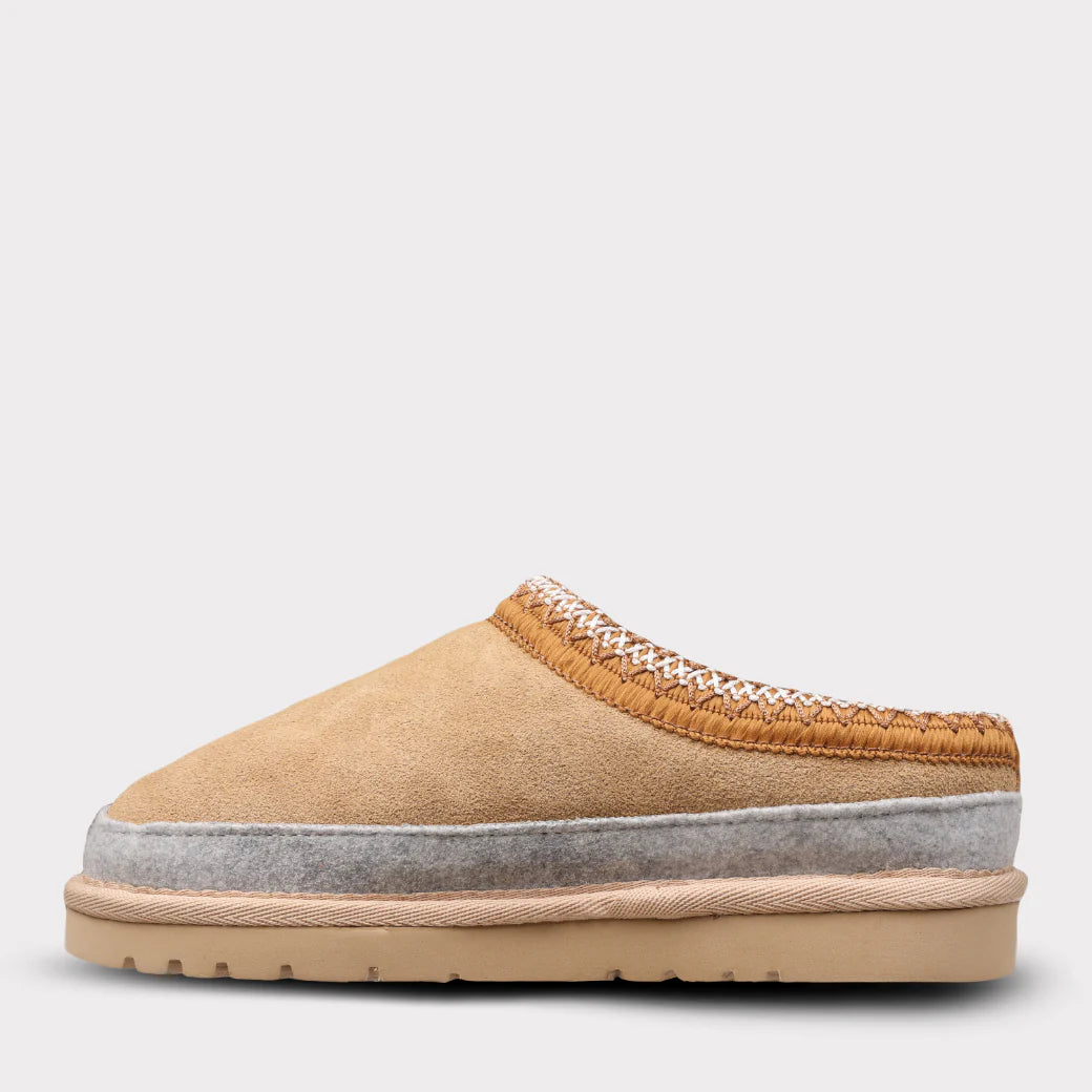  Mykos Jules Youth Slip-on Clog Slipper - Sand Wool - Bonton