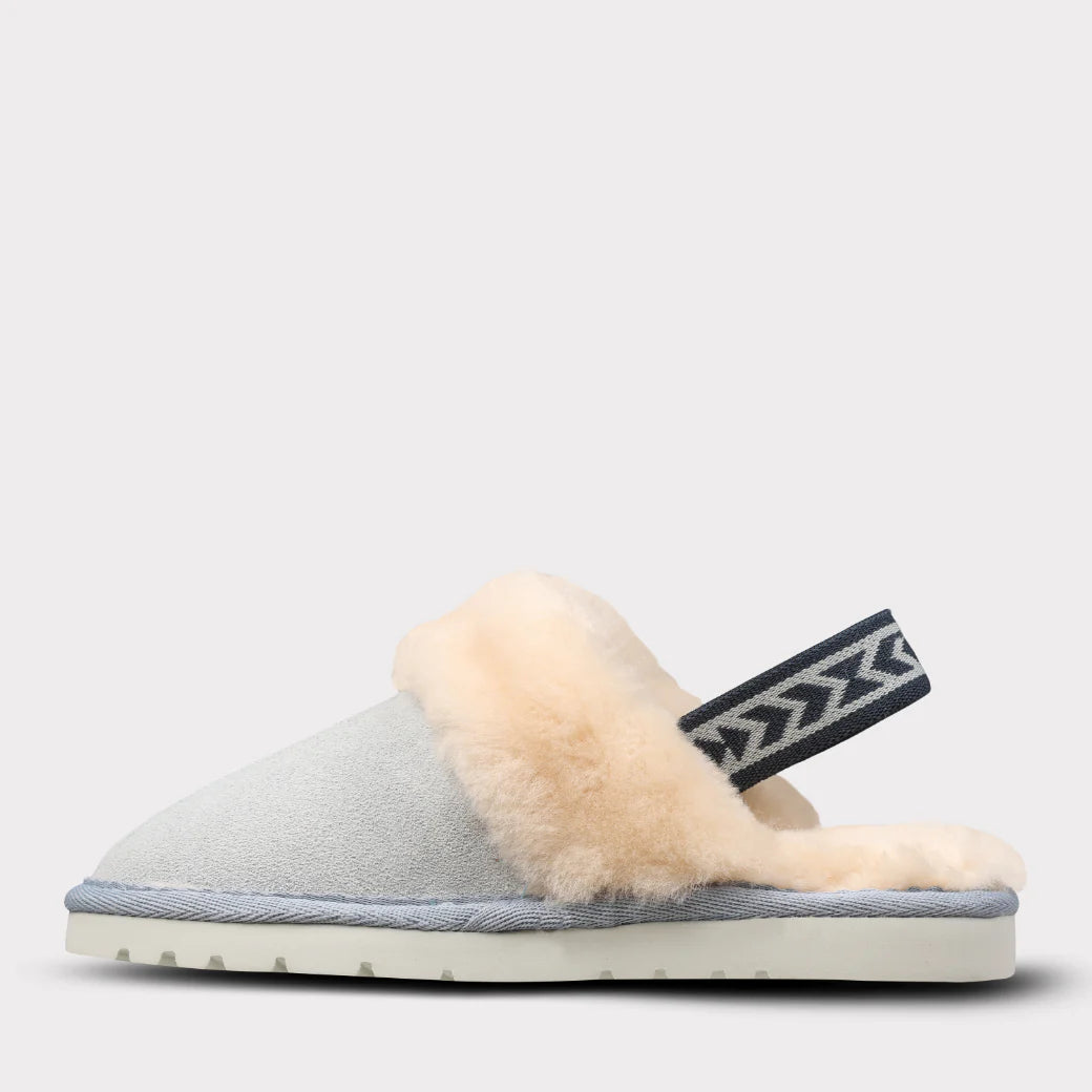  Mykos Lia Youth Slip-on Slipper - Light Blue - Bonton