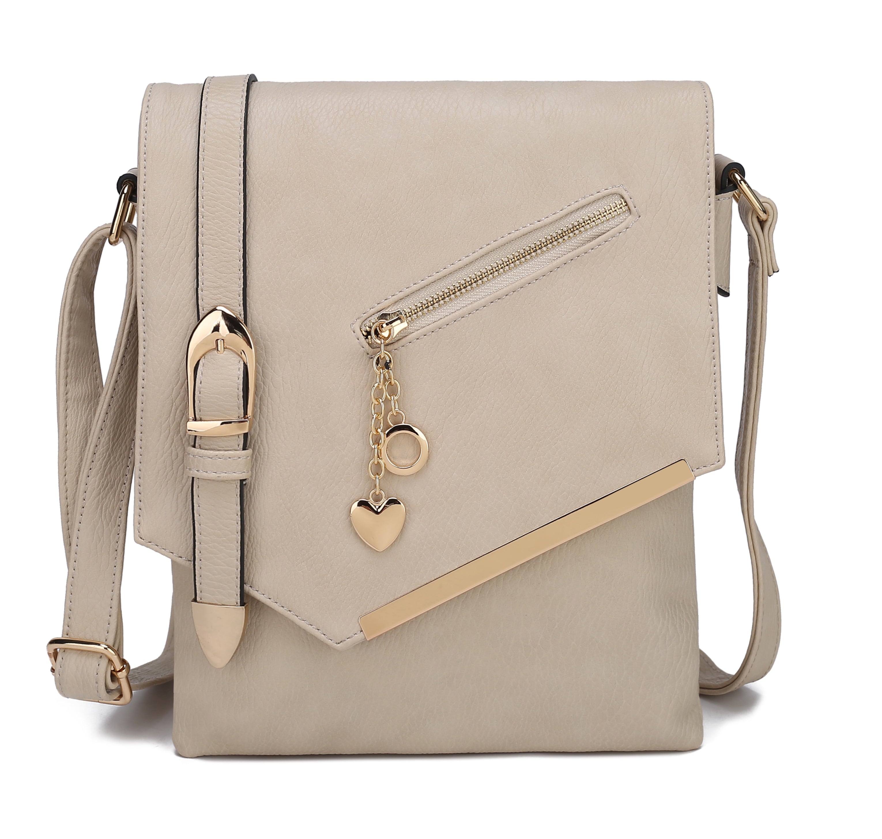  MKF Collection Jasmine Crossbody Bag - Beige - Bonton