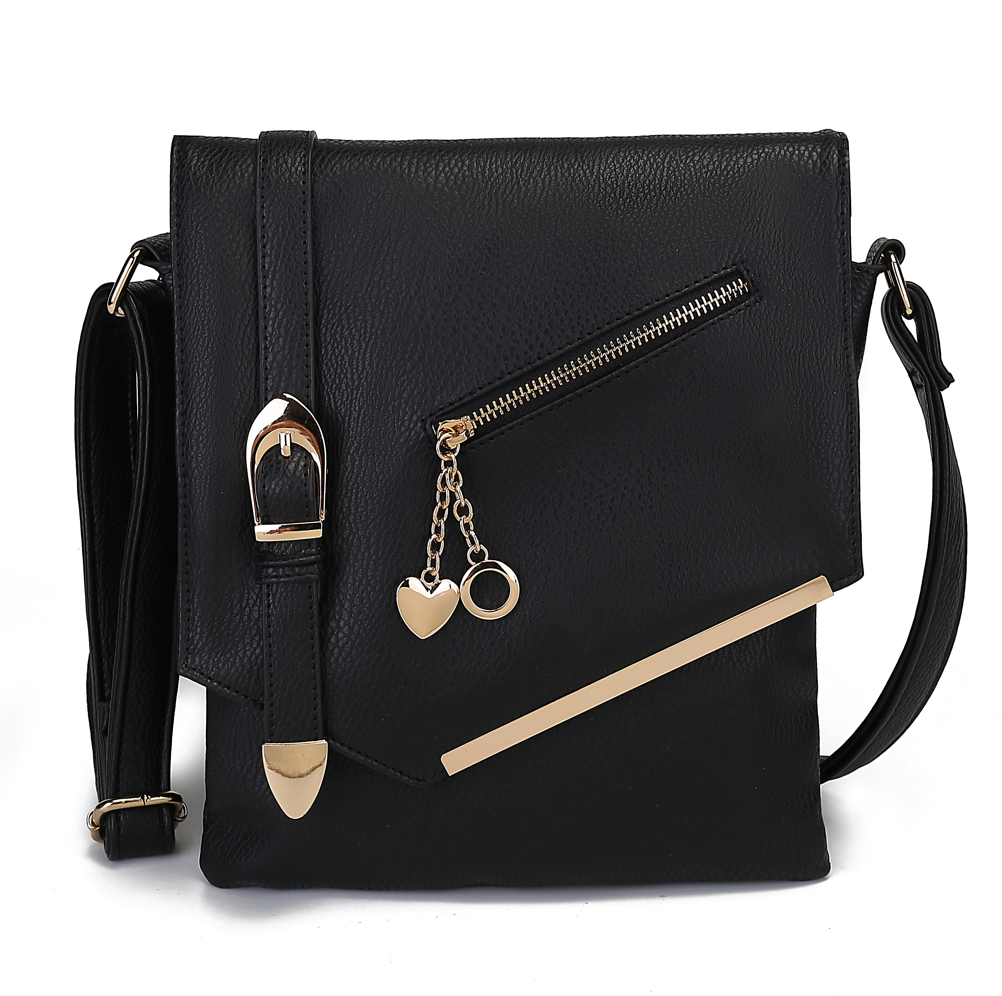  MKF Collection Jasmine Crossbody Bag - Black - Bonton