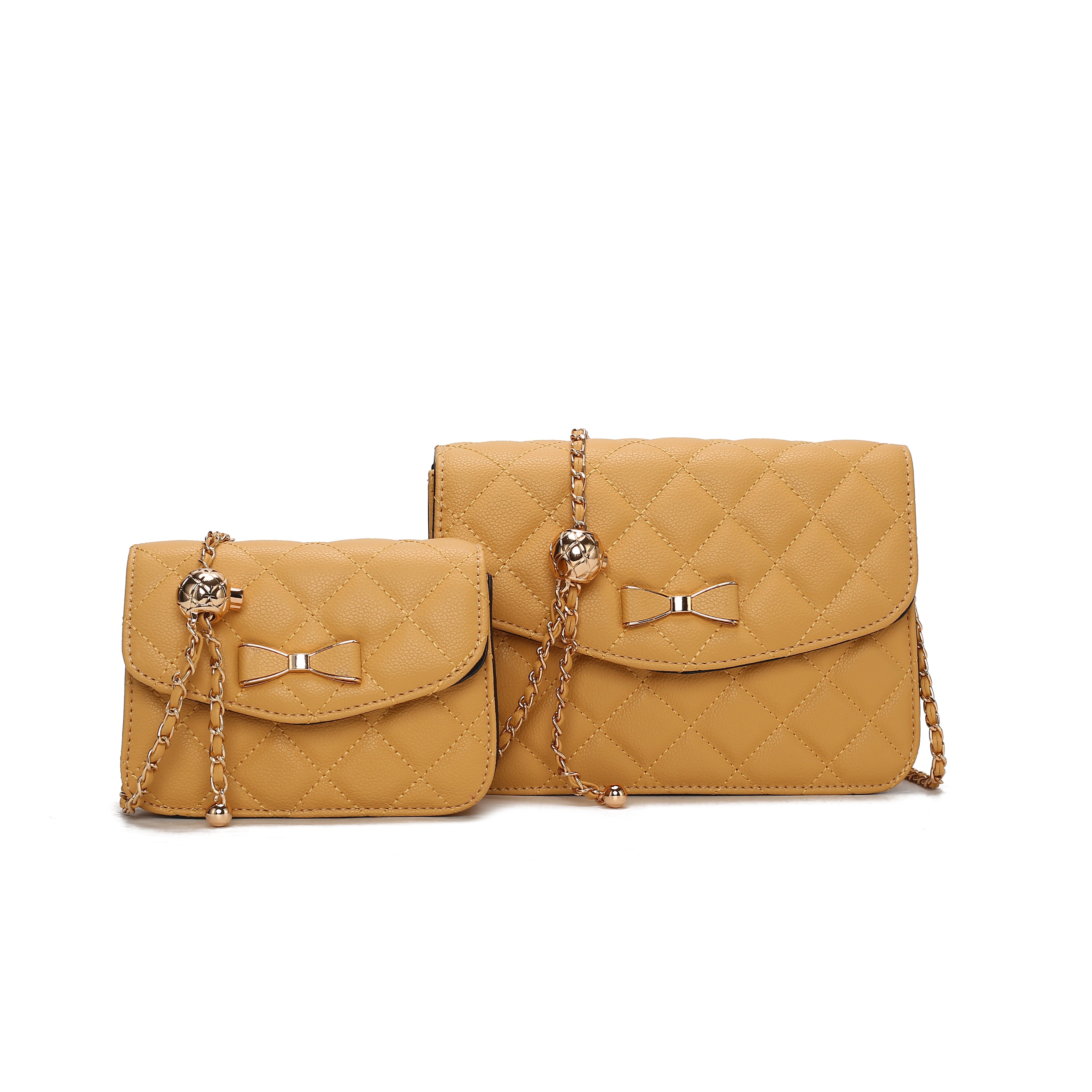  MKF Collection Blossom Shoulder Bag and Set - Denim Blue - Bonton