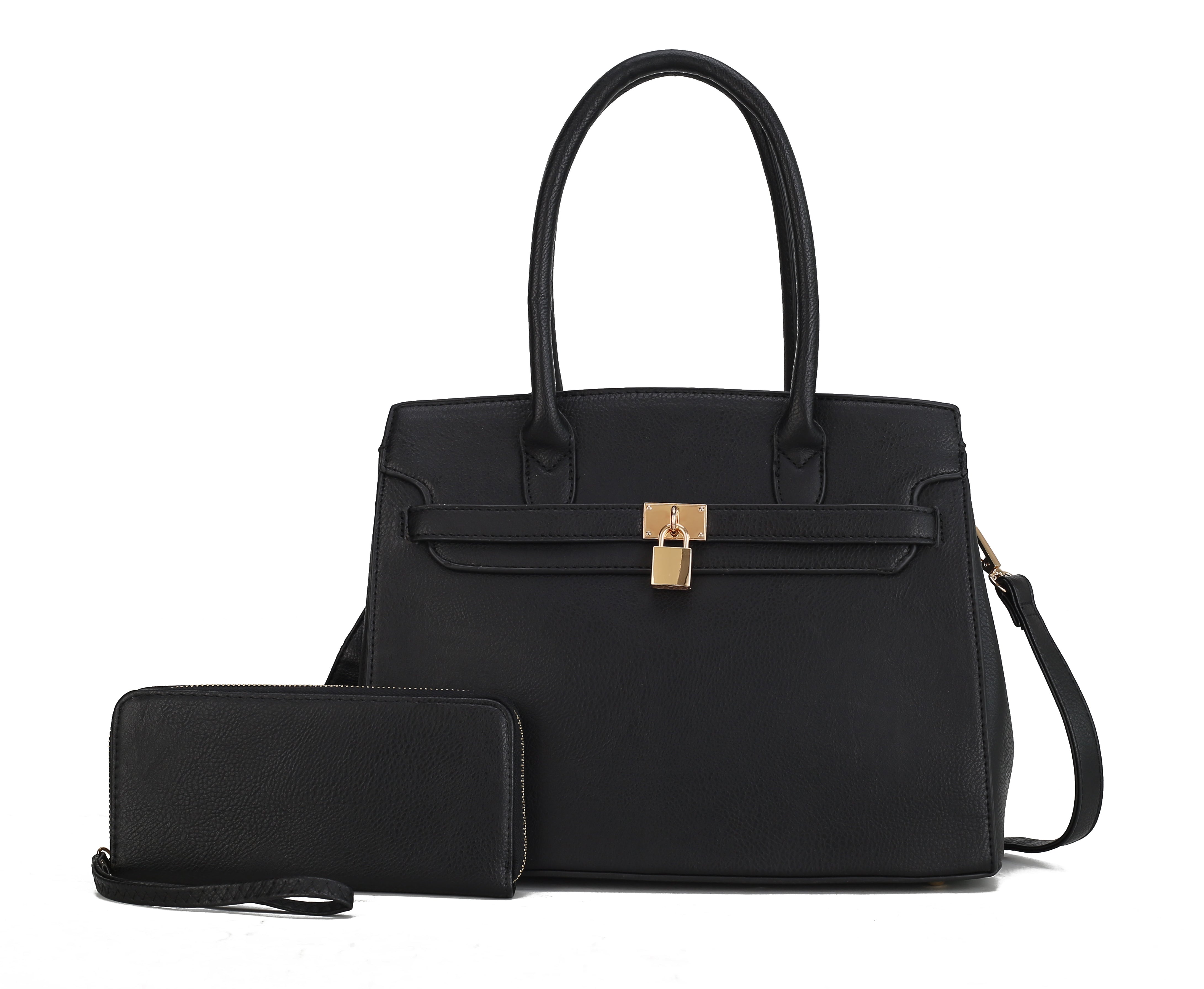  MKF Collection Bruna Shoulder Bag and Set - Black - Bonton