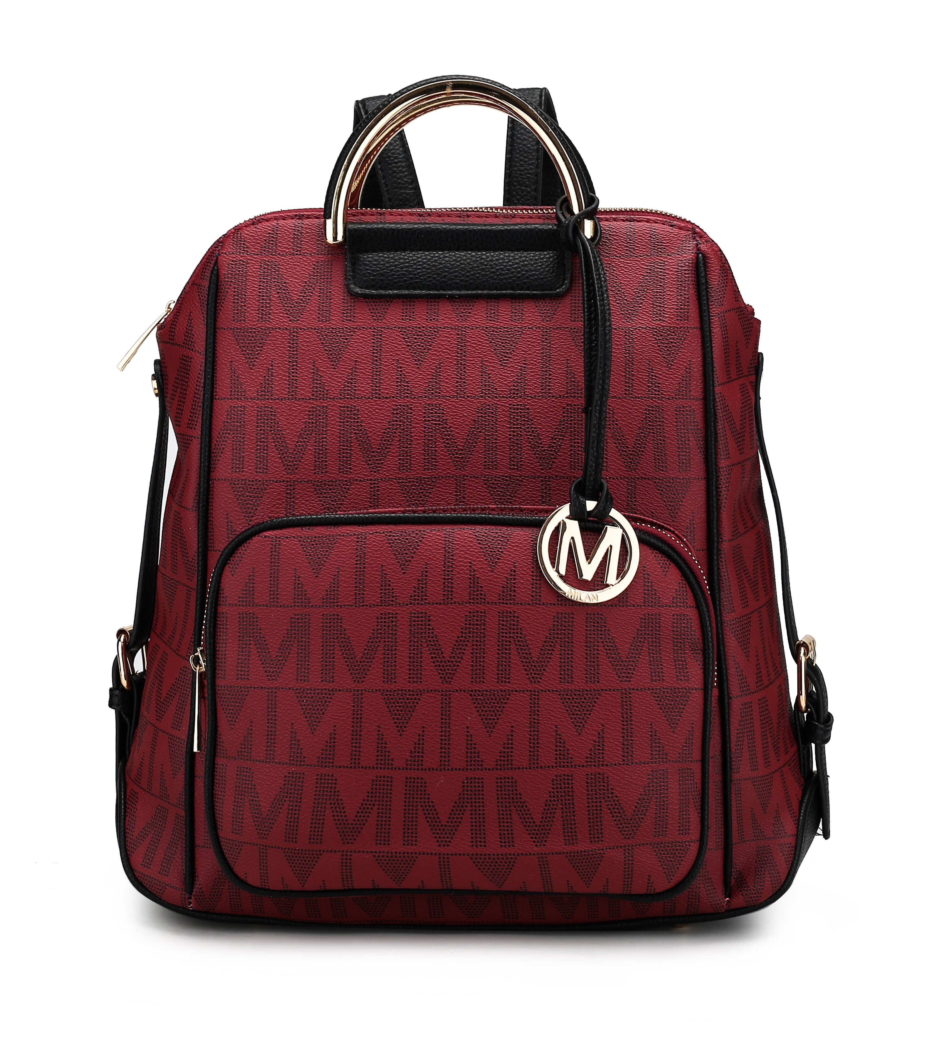  MKF Collection Cora Signature Backpack - Red - Bonton