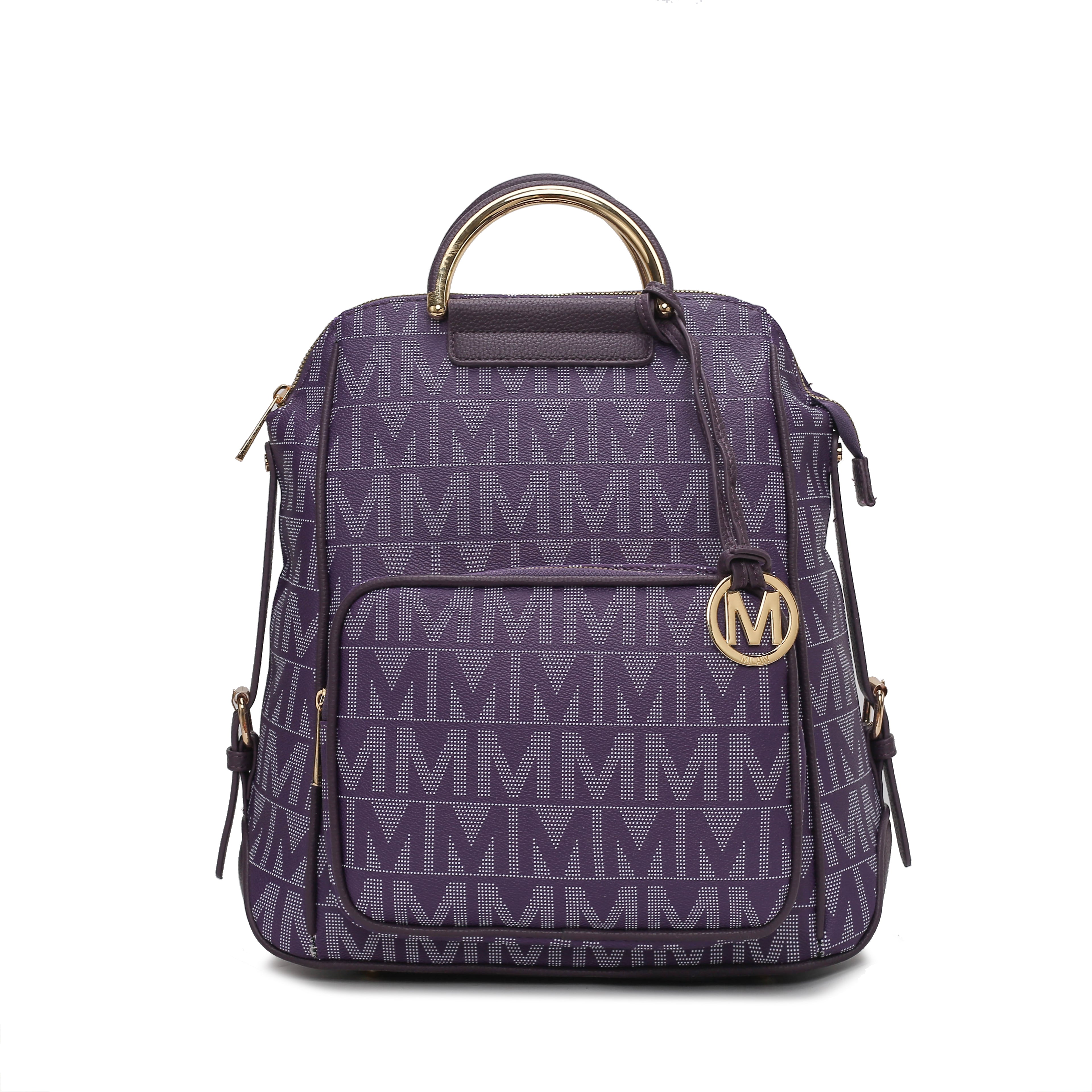  MKF Collection Cora Signature Backpack - Red - Bonton