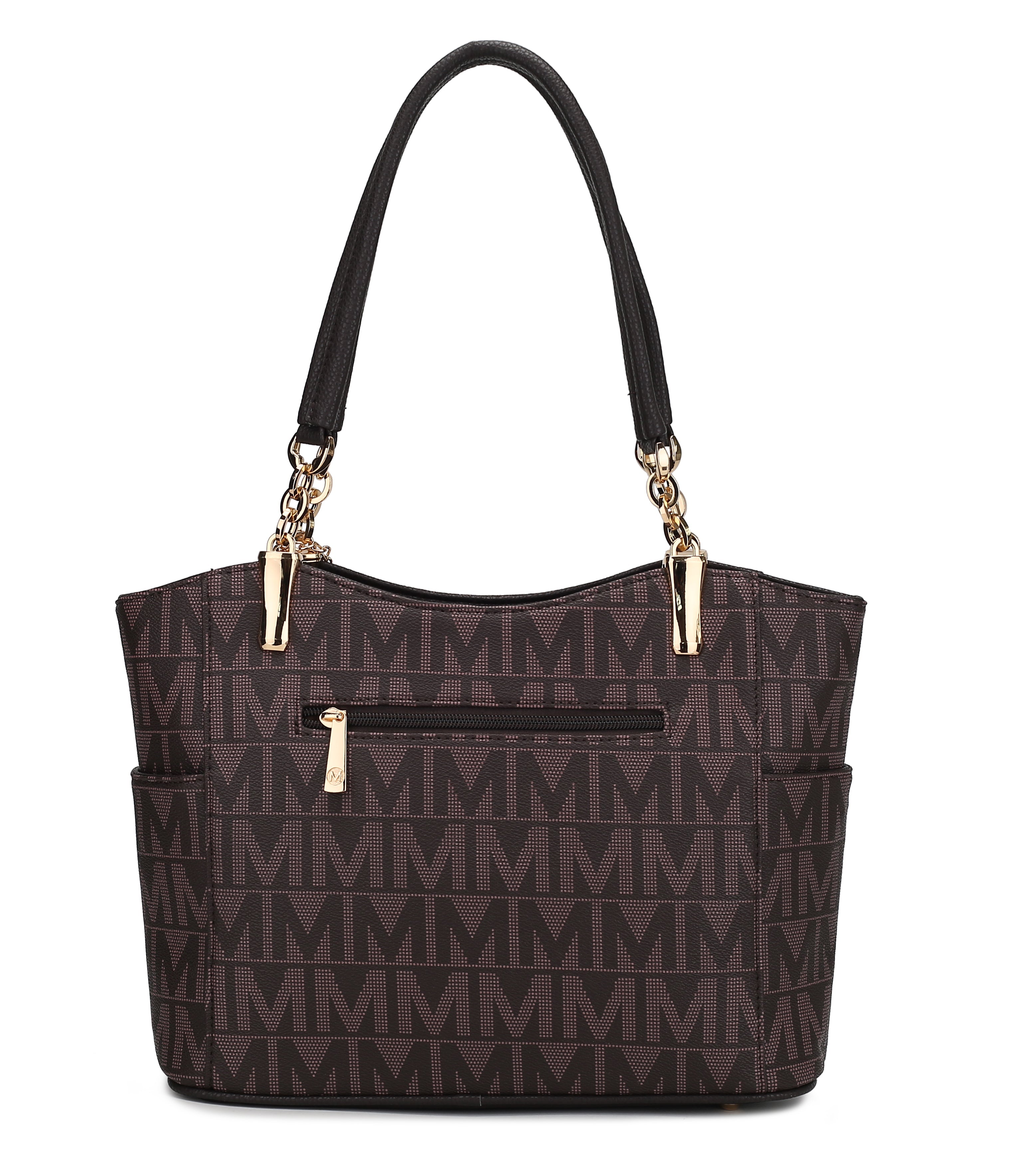  MKF Collection Braylee Signature Tote Bag - Black - Bonton