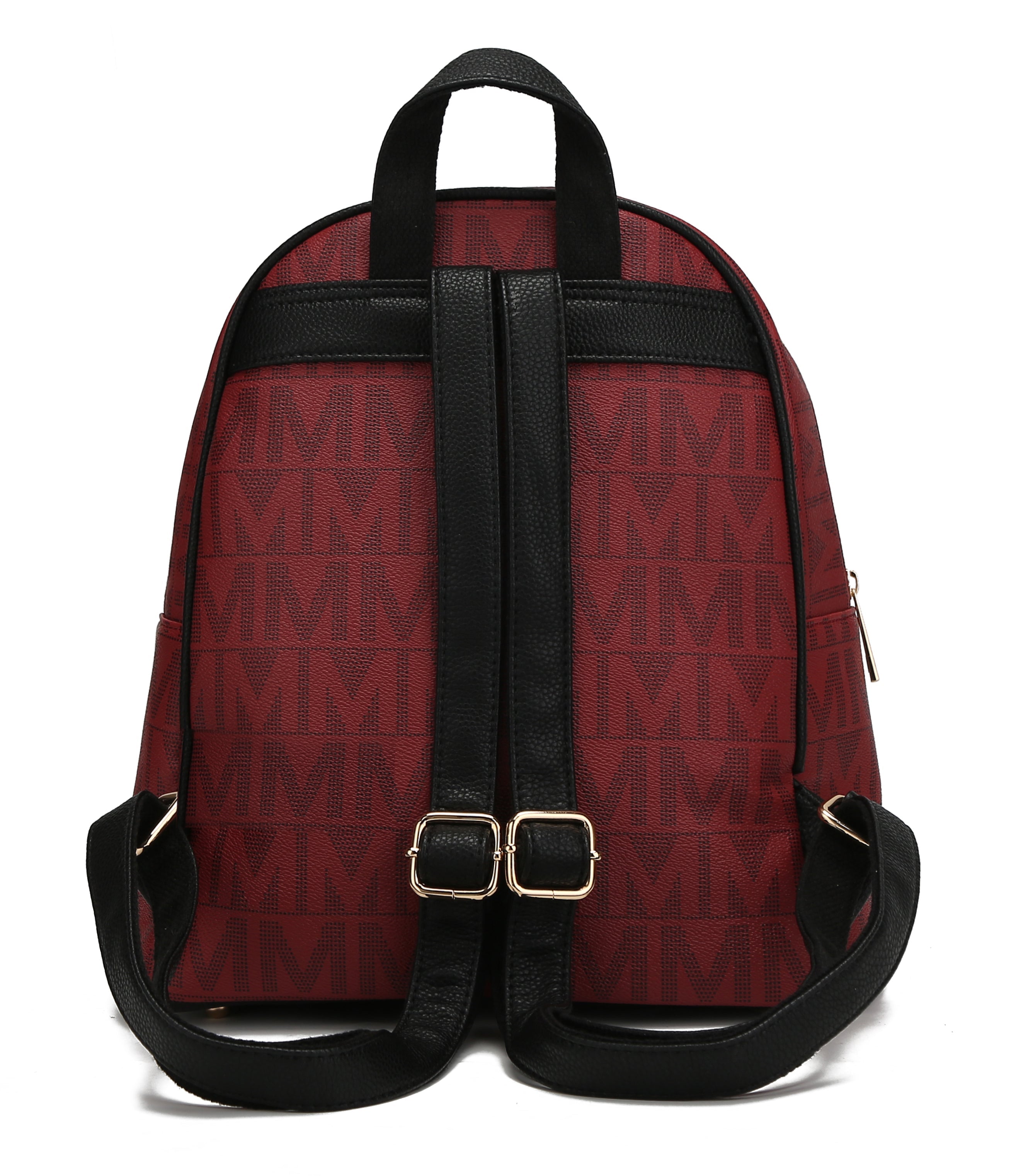  MKF Collection Fanny Signature Backpack - Burgundy - Bonton