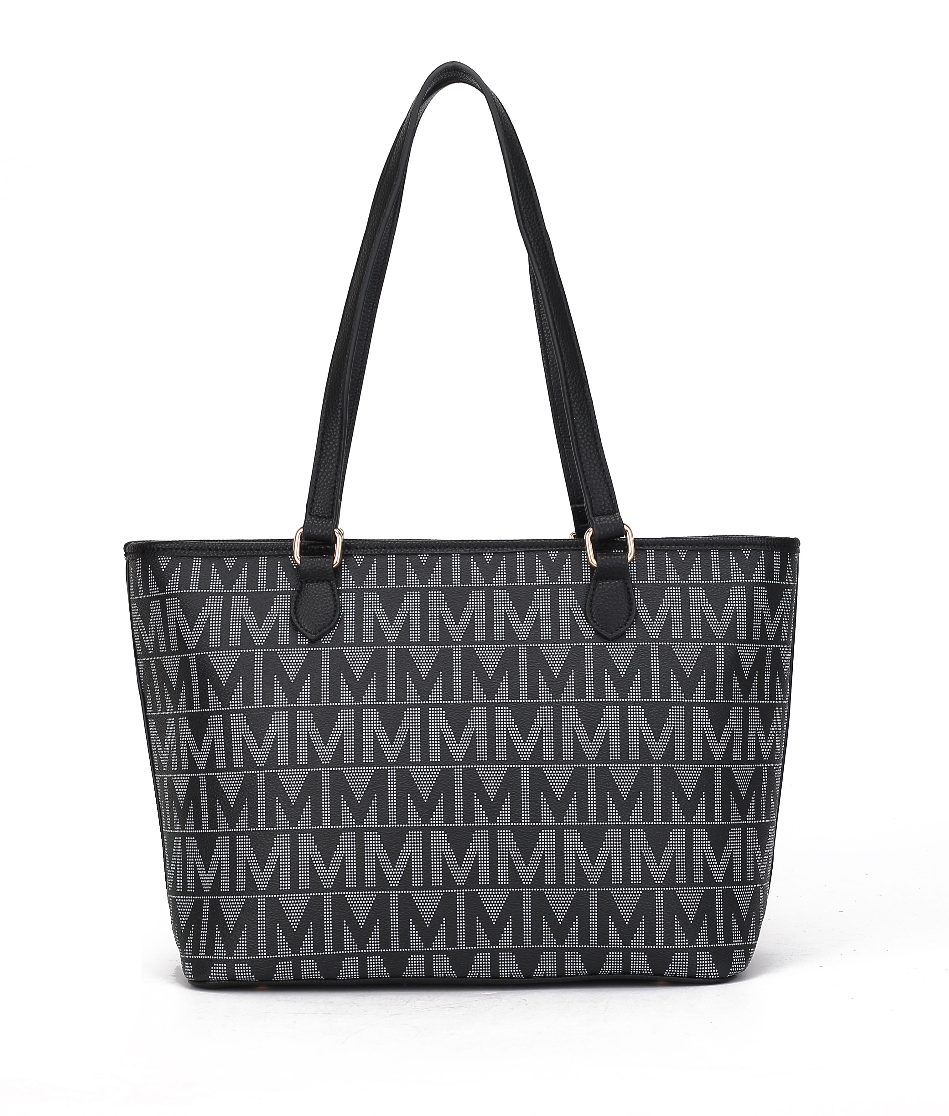  MKF Collection Marimar Signature Tote Bag and Set - Gray - Bonton