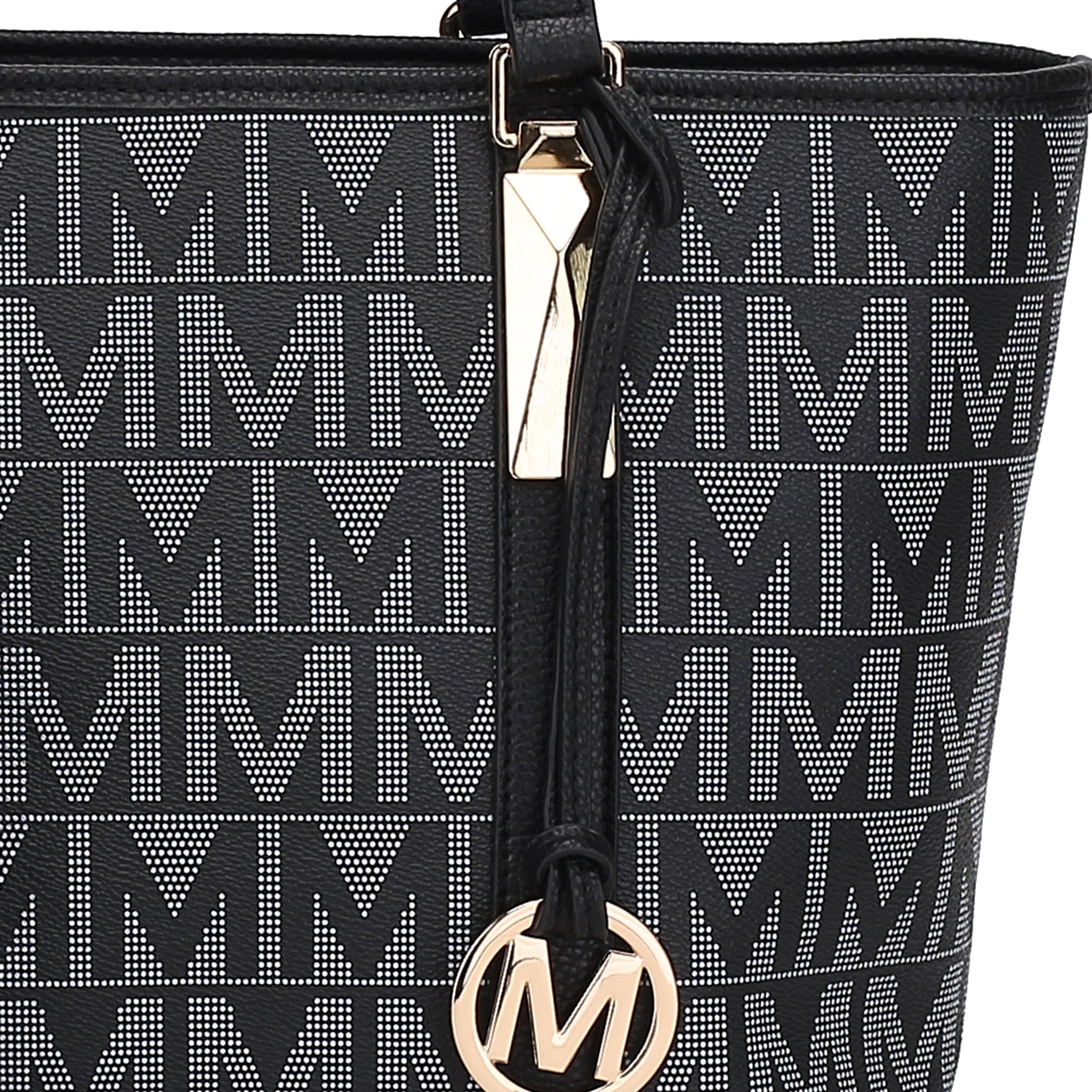  MKF Collection Marimar Signature Tote Bag and Set - Beige - Bonton