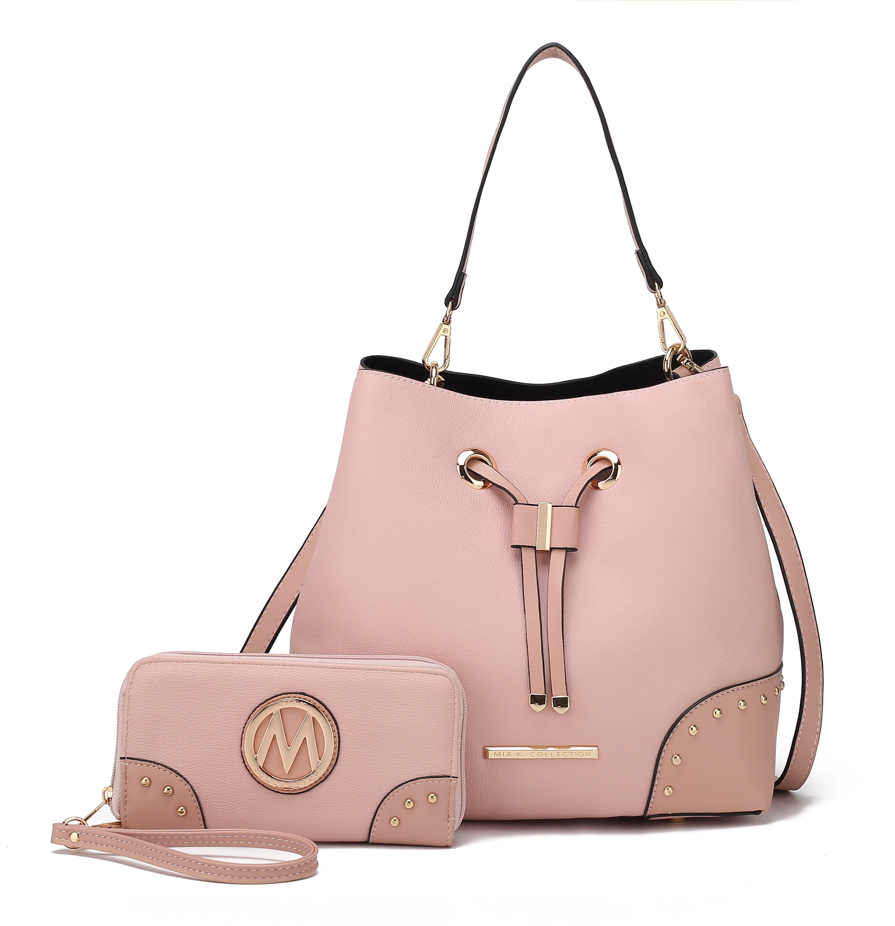  MKF Collection Bella Bucket Bag and Wallet Set - Beige - Bonton