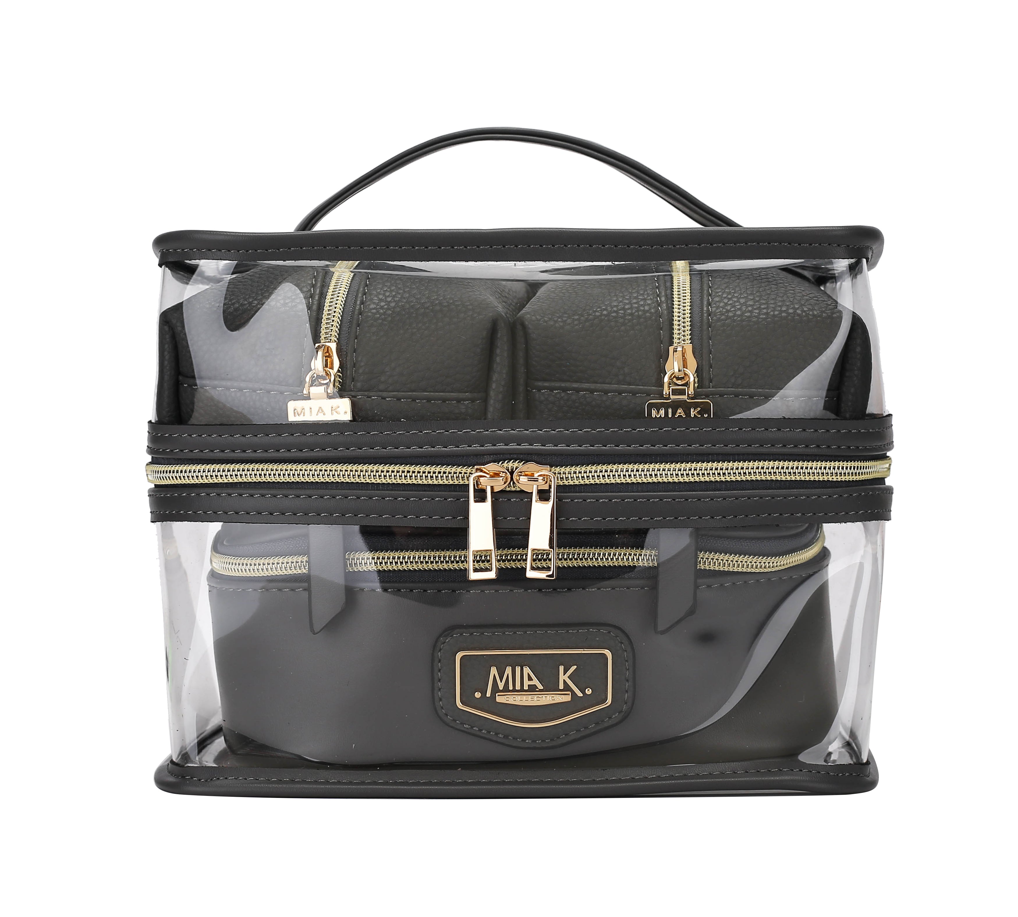  MKF Collection Emma Cosmetic Case and Set - Black - Bonton