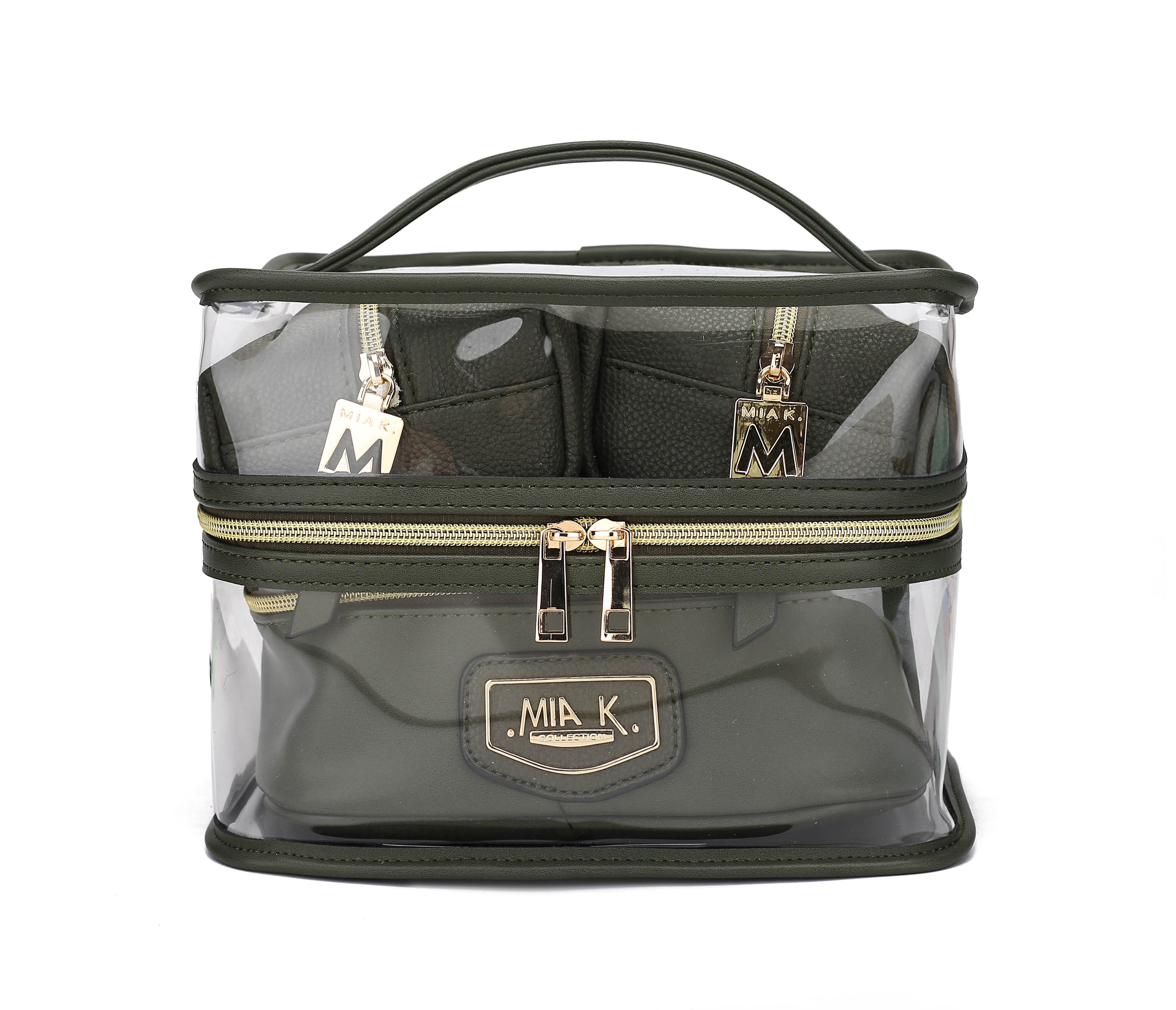  MKF Collection Emma Cosmetic Case and Set - Black - Bonton