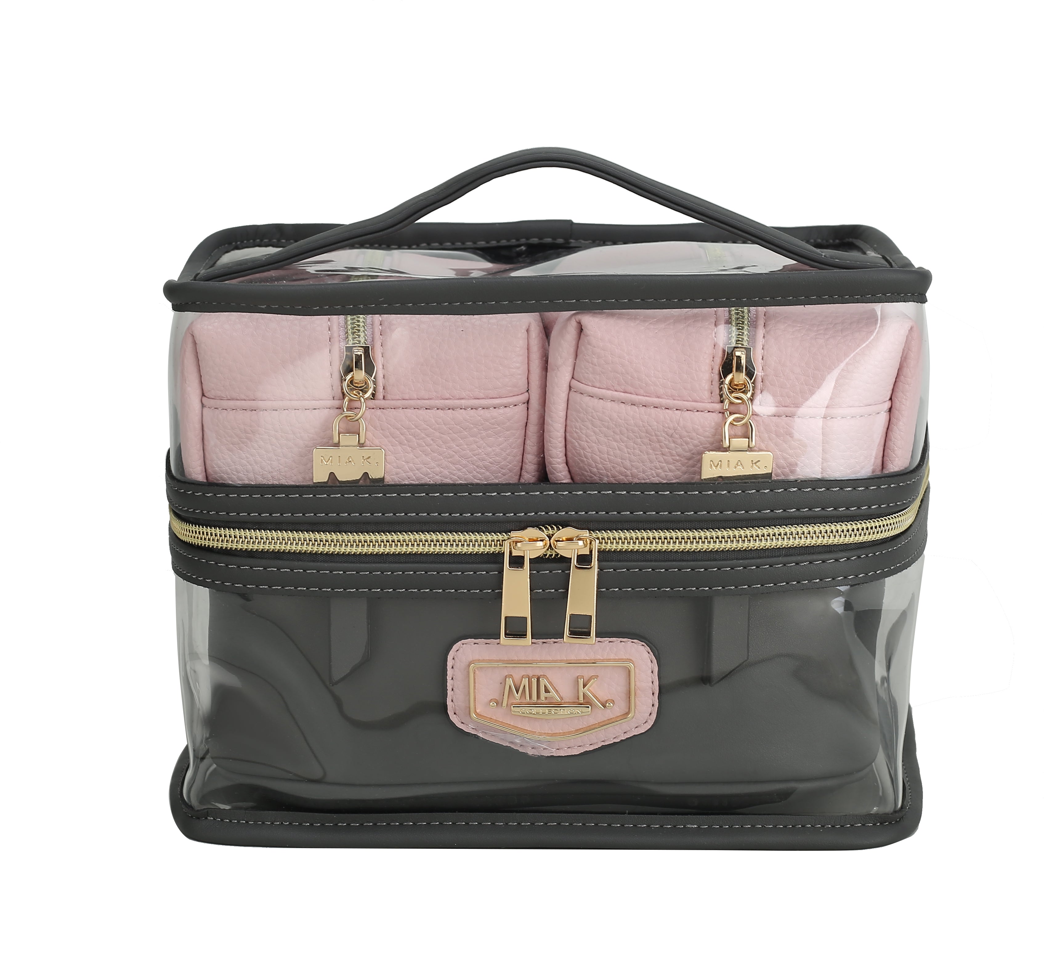  MKF Collection Emma Cosmetic Case and Set - Black - Bonton