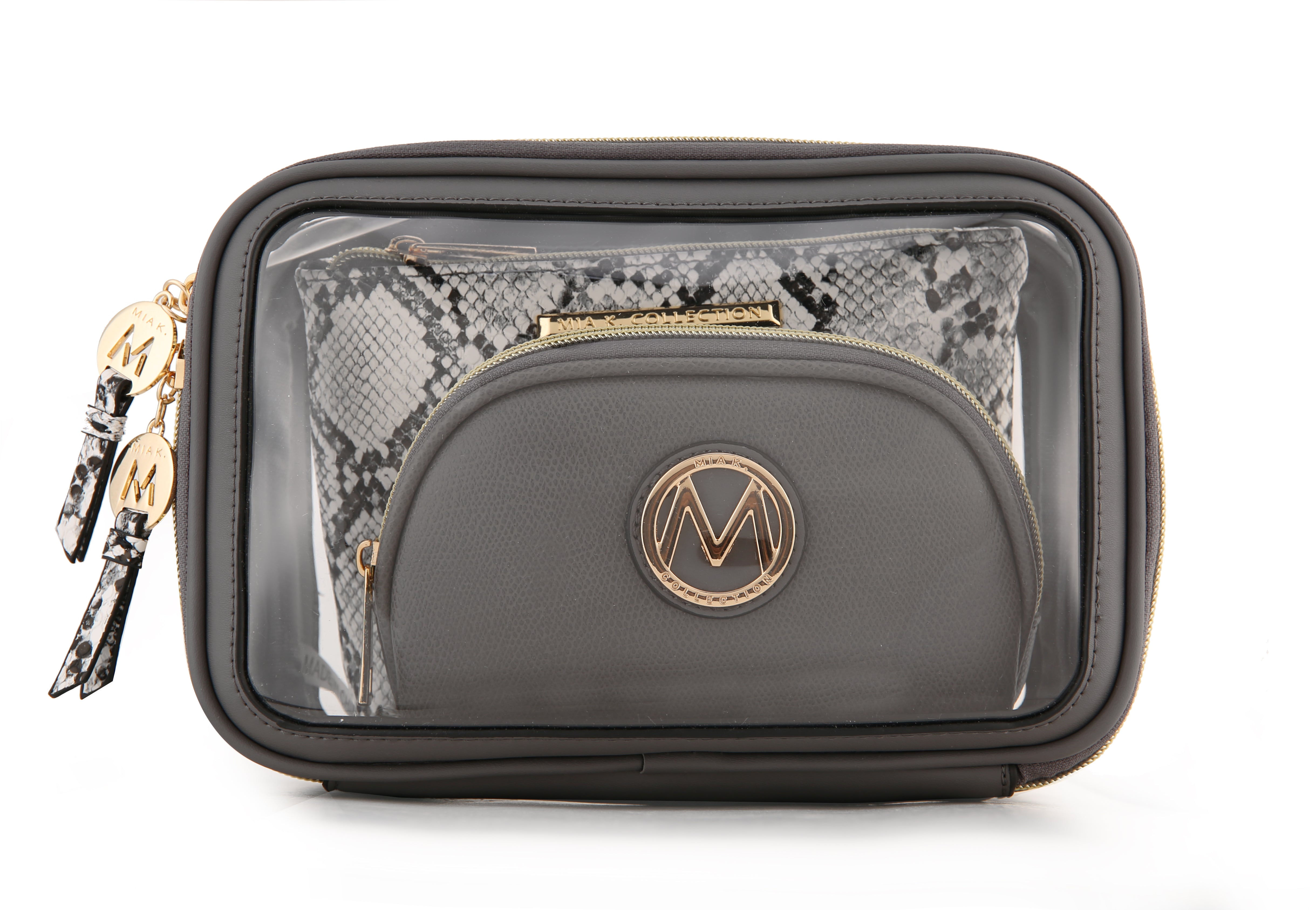  MKF Collection Laura Cosmetic Case and Set - Black - Bonton