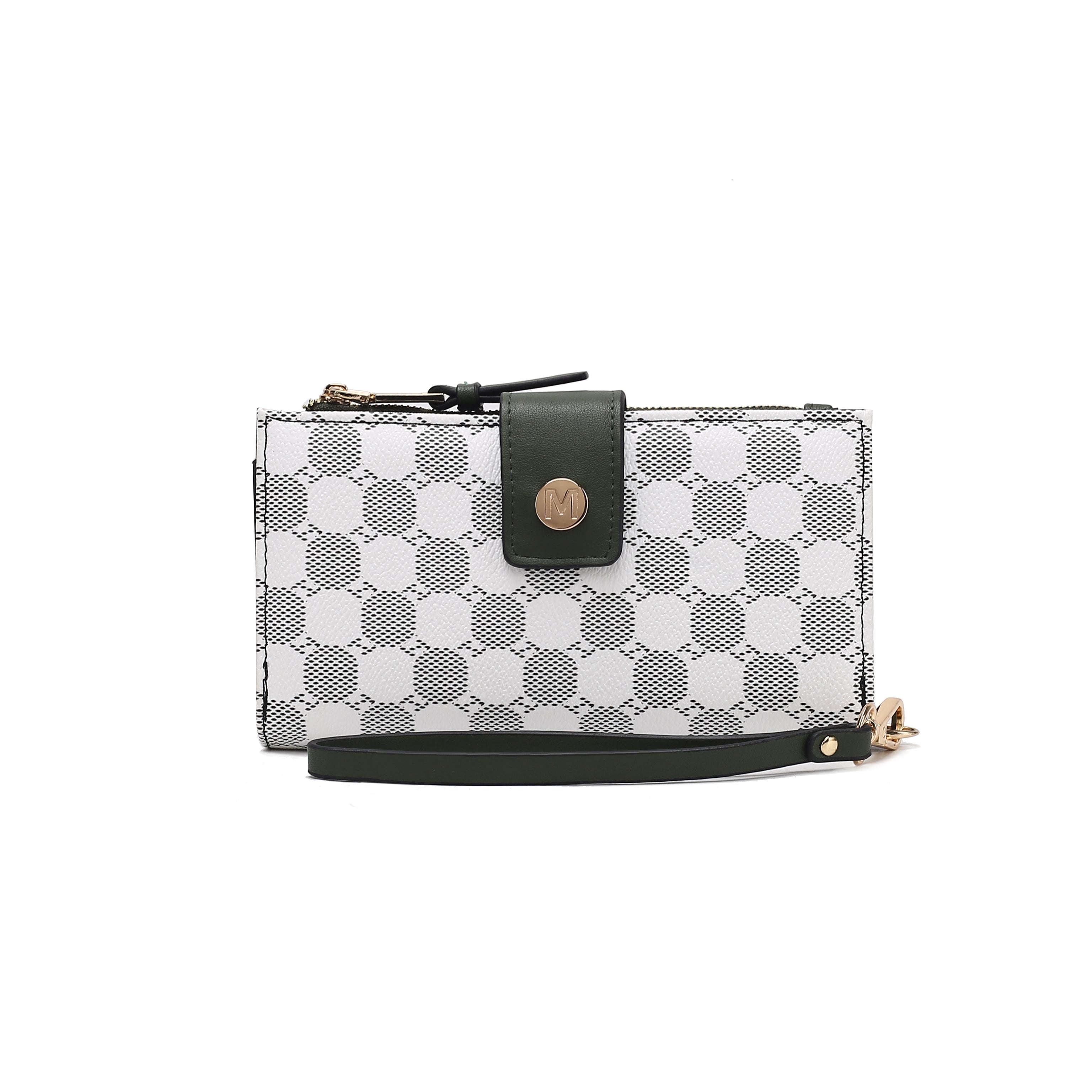  MKF Collection Solene Monogram Wristlet - Black - Bonton