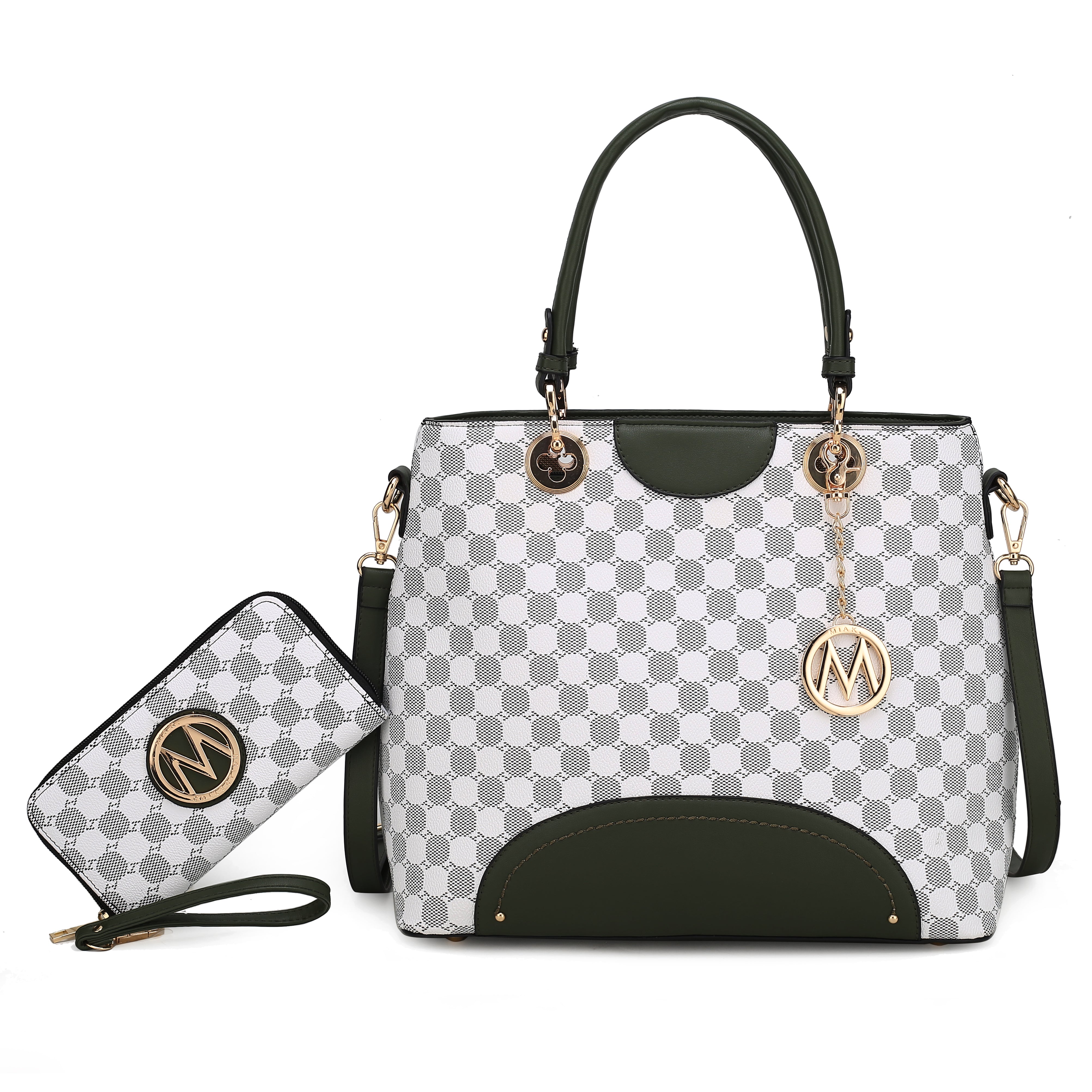  MKF Collection Gabriella Handbag and Wallet Set - Black - Bonton
