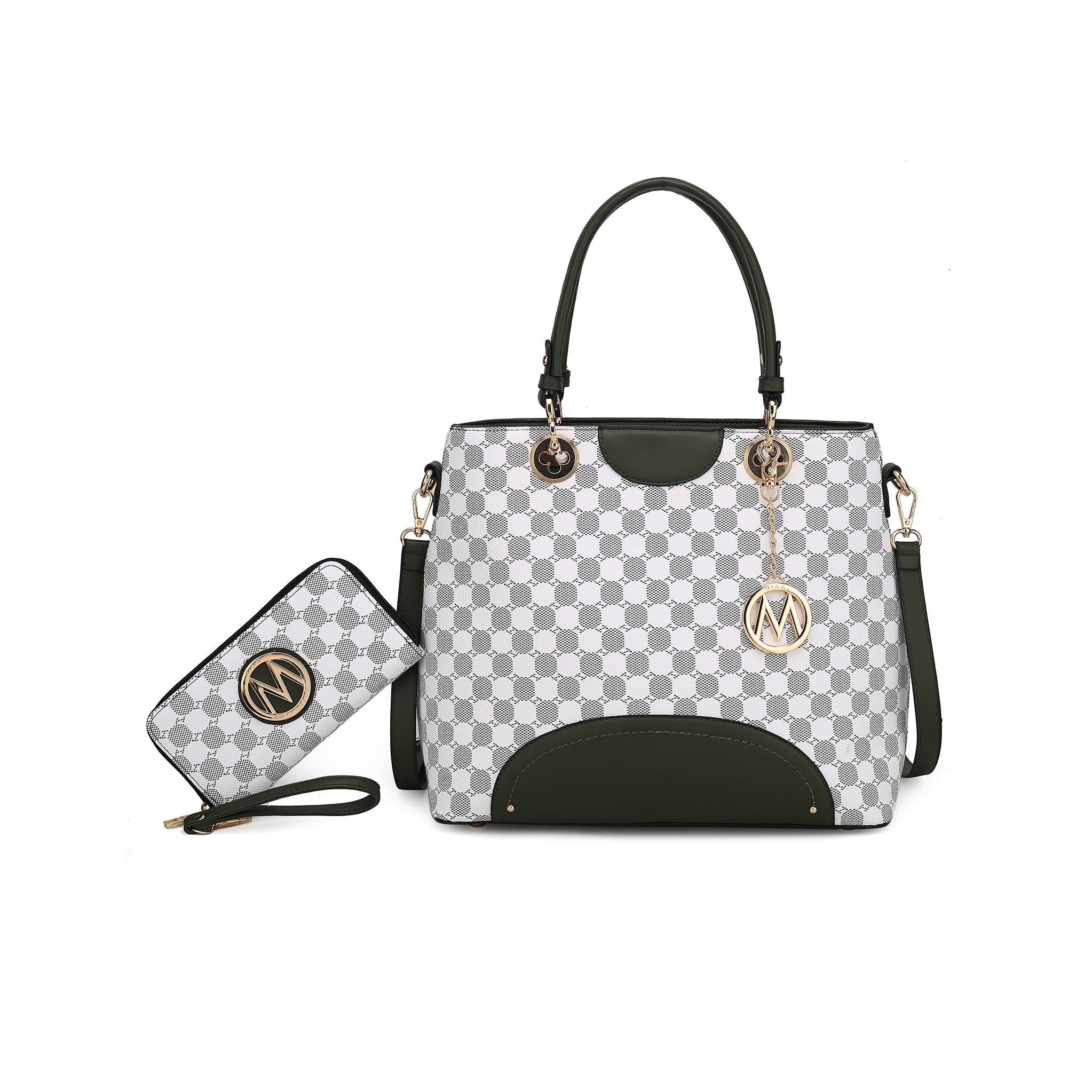  MKF Collection Gabriella Handbag and Wallet Set - Black - Bonton