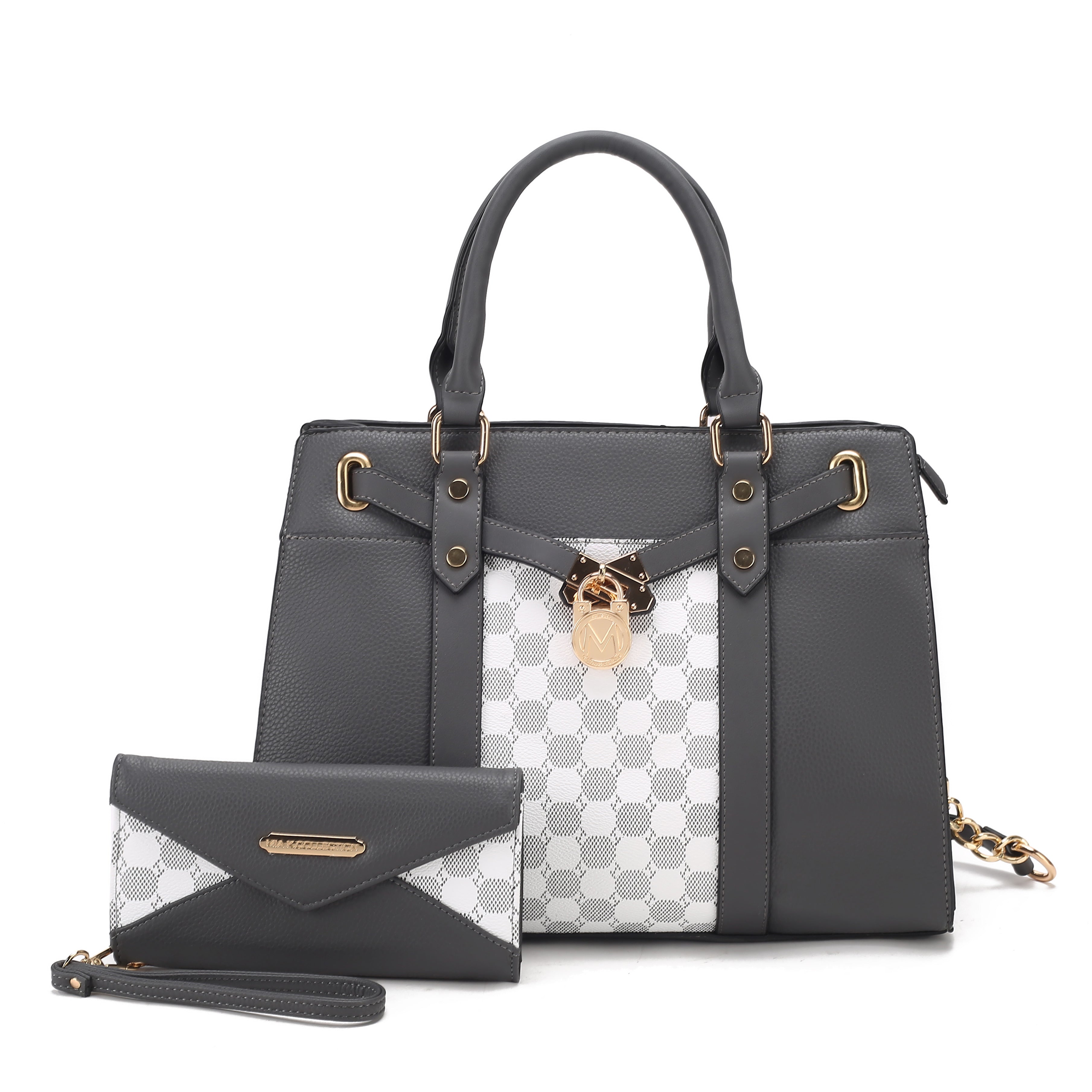  MKF Collection Christine Shoulder Bag and Wallet Set - Black - Bonton