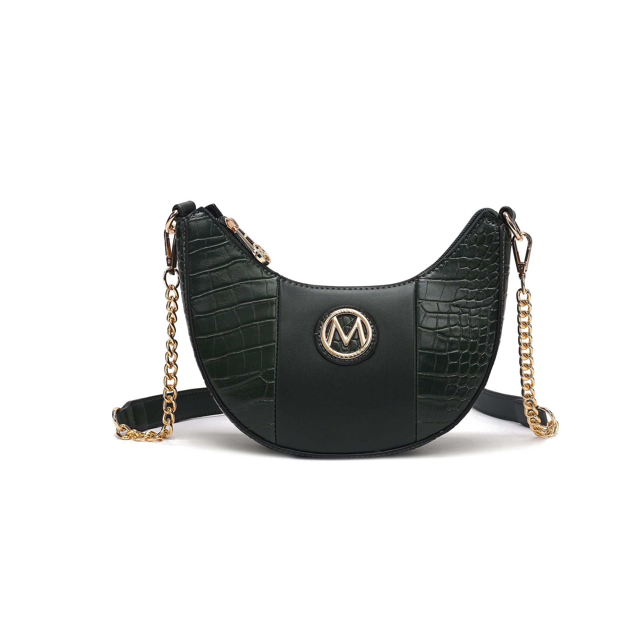  MKF Collection Amira Embossed Crossbody Bag - Black - Bonton