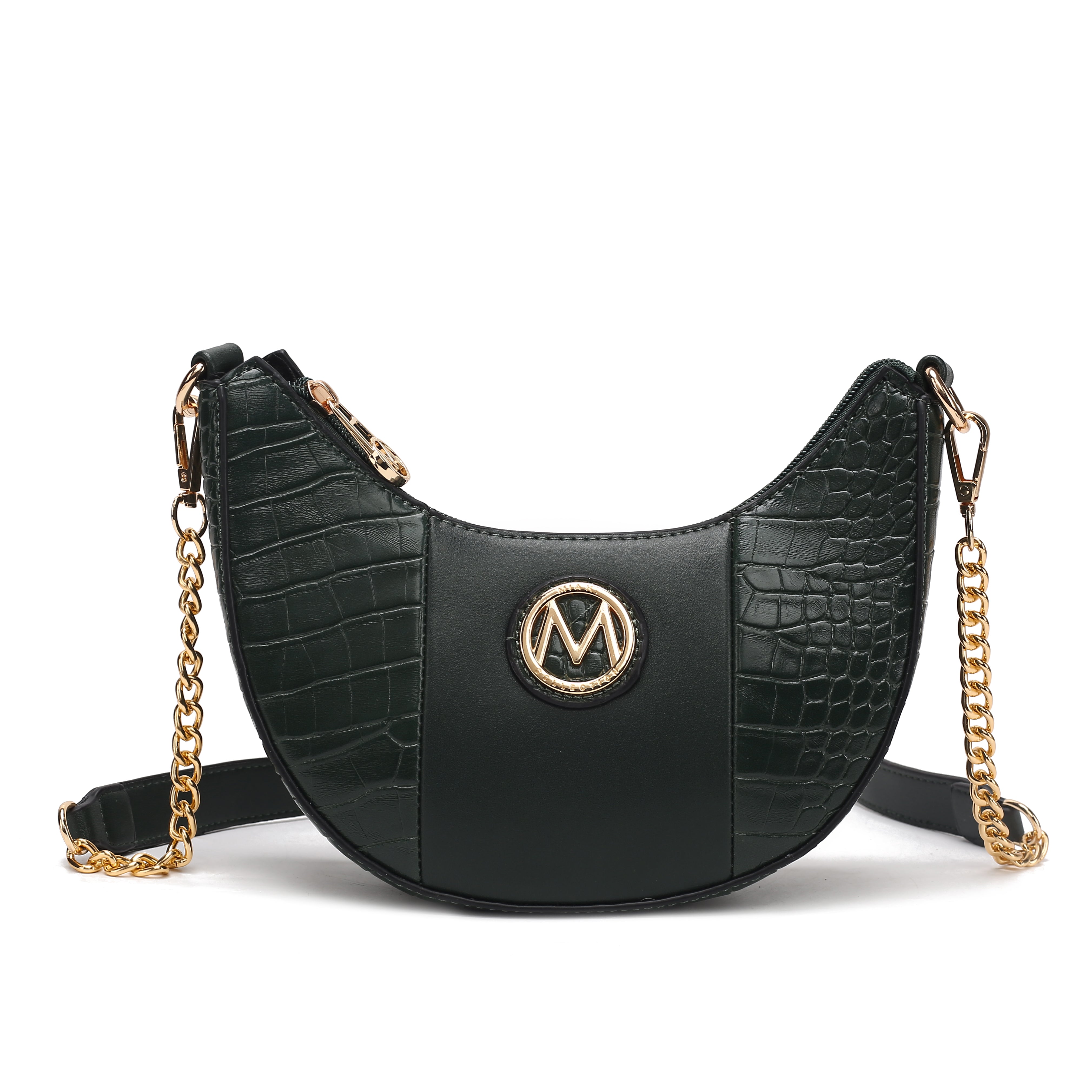  MKF Collection Amira Embossed Crossbody Bag - Black - Bonton