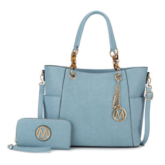 Merlina Embossed Tote Bag and Wallet Set