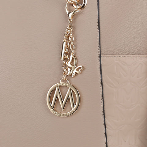 Merlina Embossed Tote Bag and Wallet Set