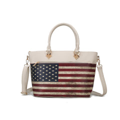 Lilian Printed Flag Tote Bag