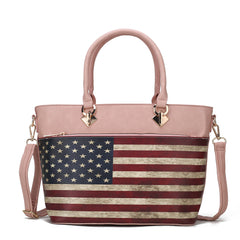 Lilian Printed Flag Tote Bag