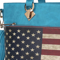 Lilian Printed Flag Tote Bag