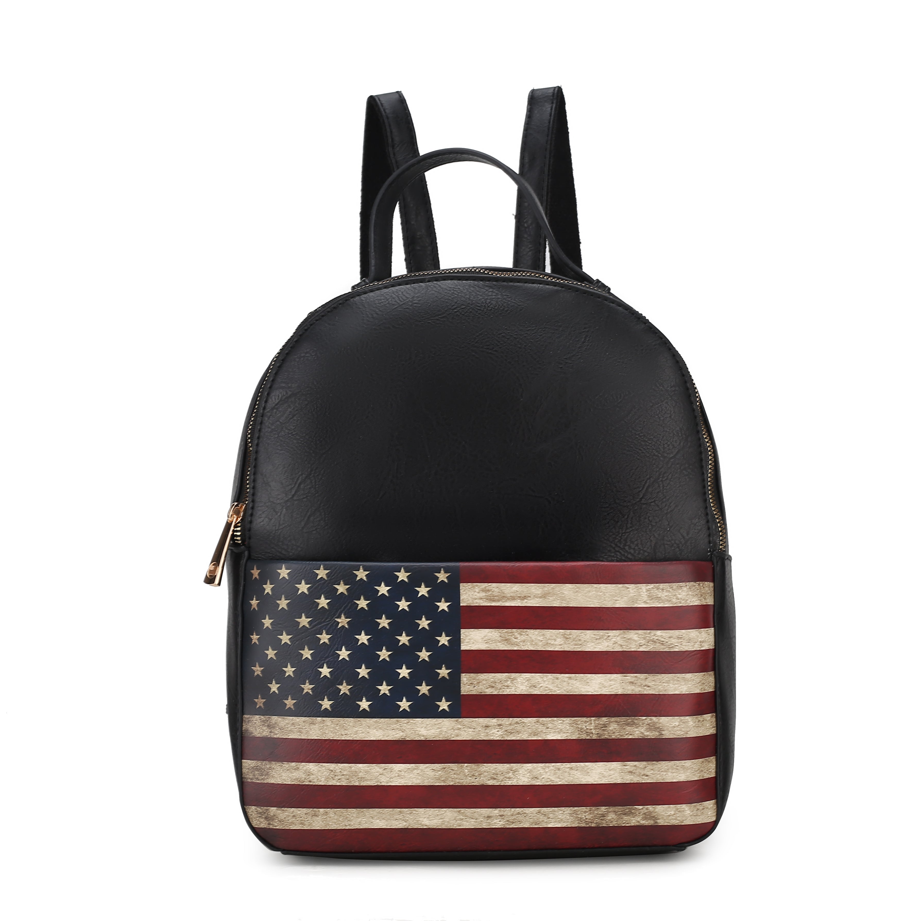  MKF Collection Briella Flag Print Backpack - Beige - Bonton