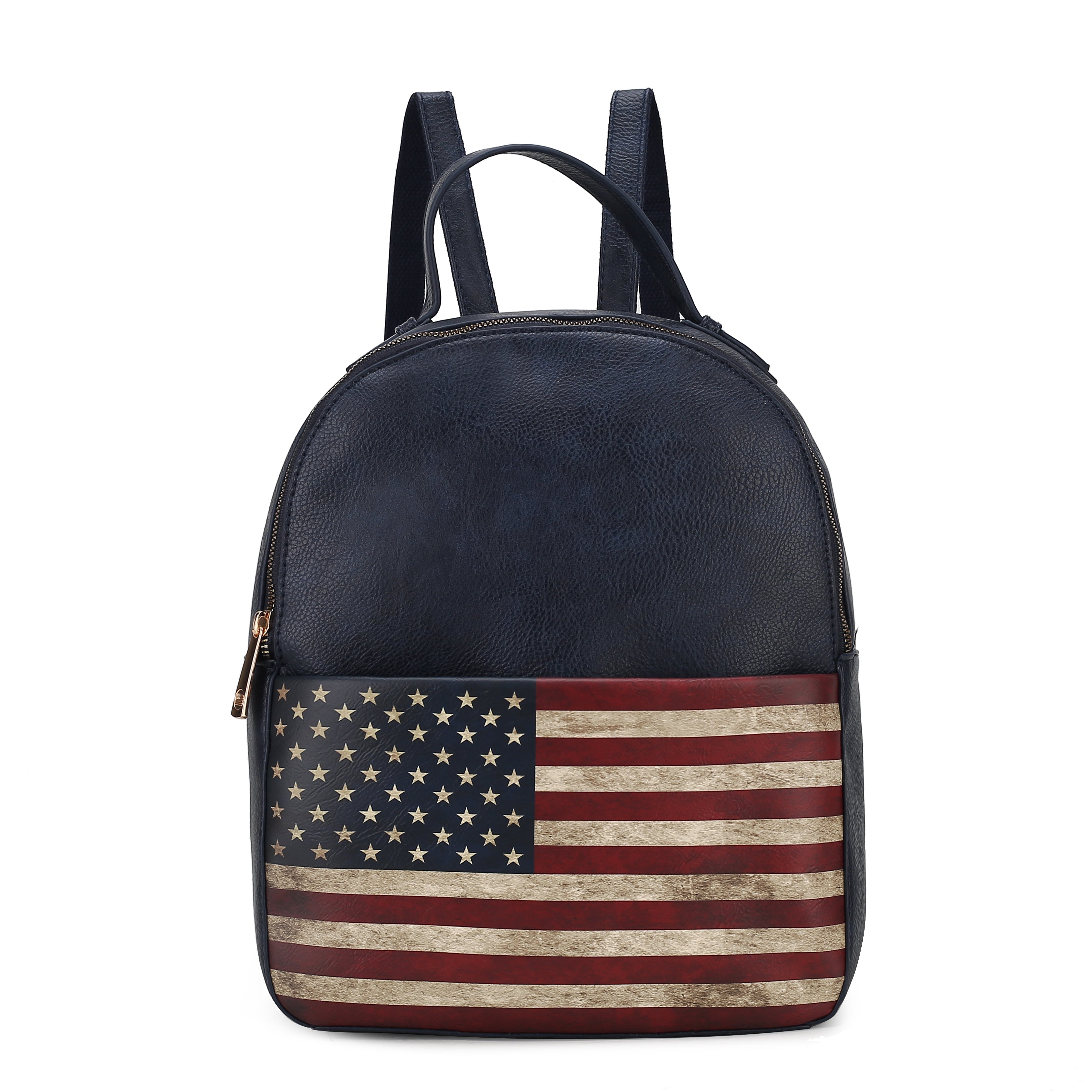  MKF Collection Briella Flag Print Backpack - Beige - Bonton