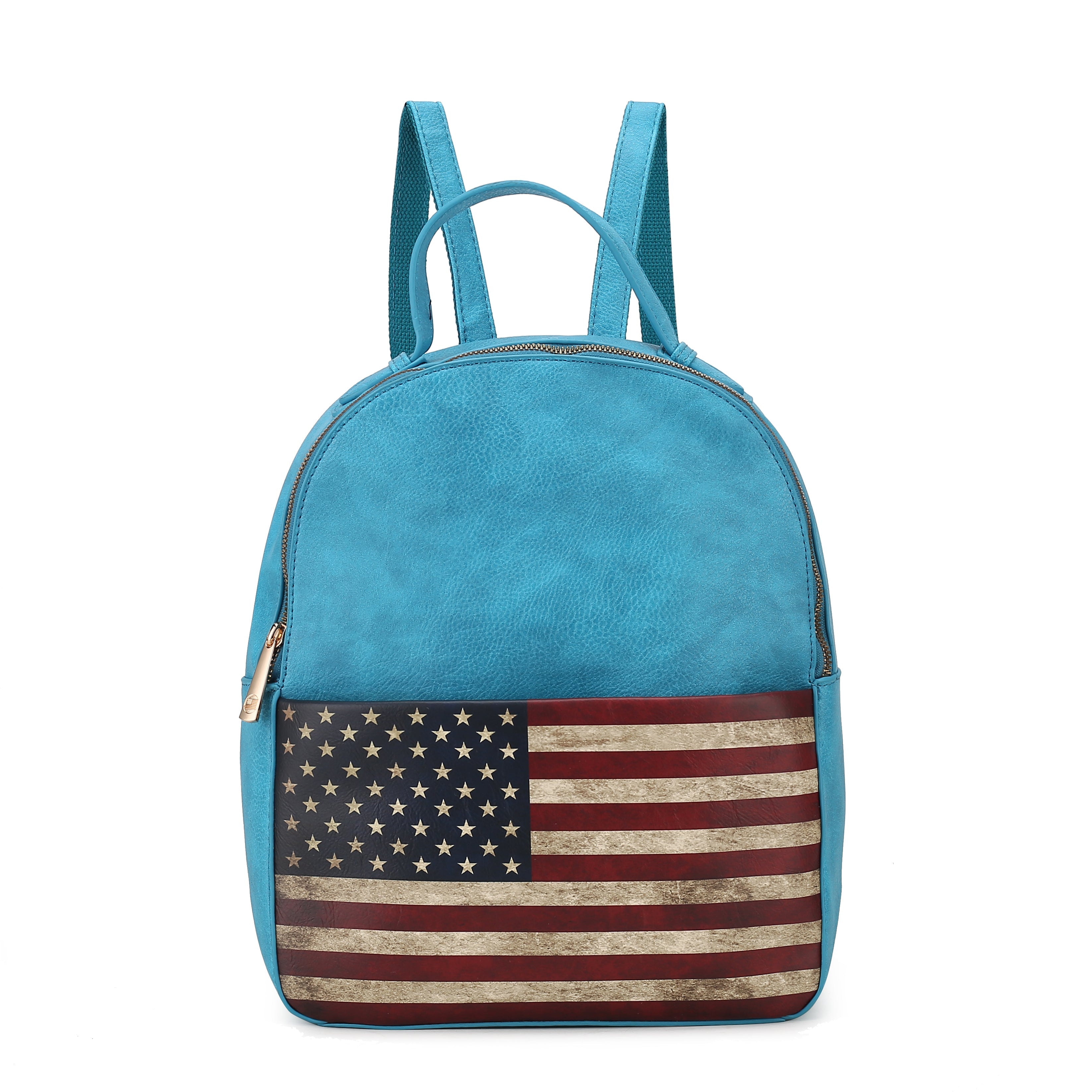  MKF Collection Briella Flag Print Backpack - Beige - Bonton