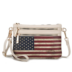 Alisson Printed Flag Crossbody Bag