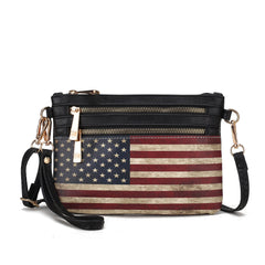 Alisson Printed Flag Crossbody Bag